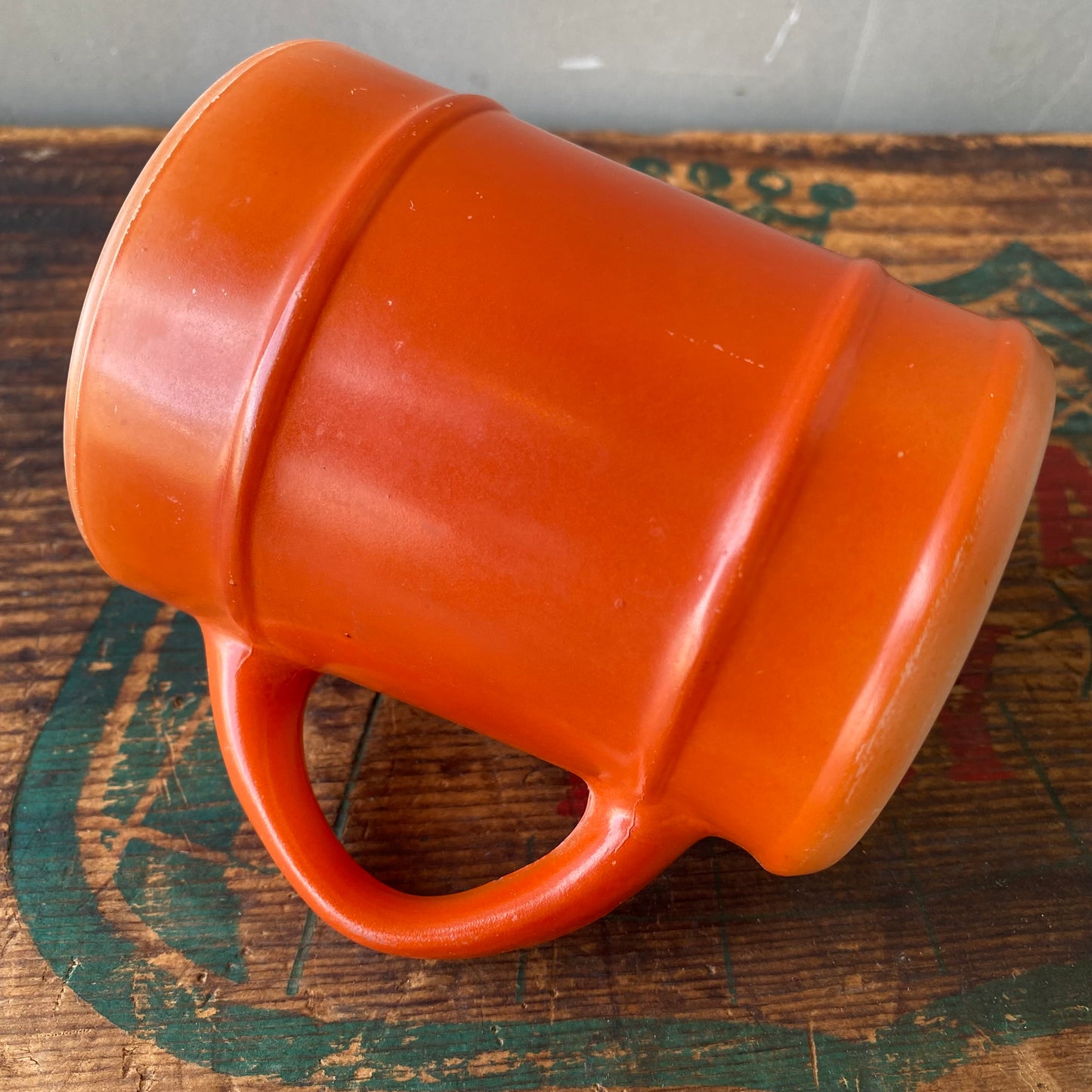 【1960-1976 USA vintage】Fire-King BARREL mug Brown