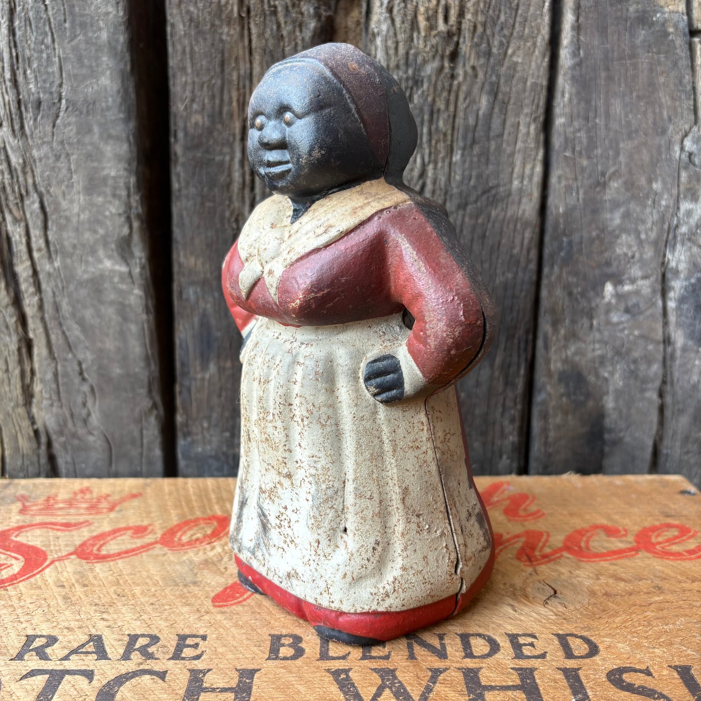 【USA vintage】Aunt Jemima Cast Iron Coin Bank