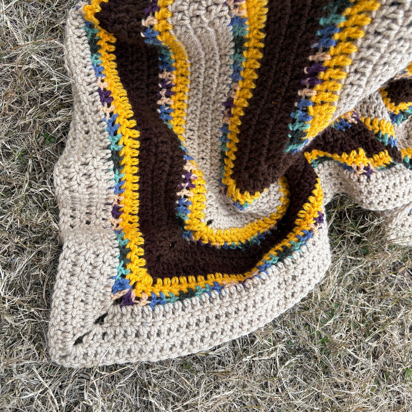 【USA vintage】 granny blanket