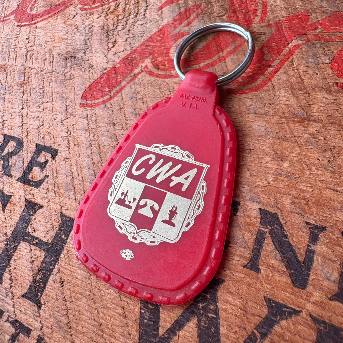 【1970s-1980s USA vintage】Advertising Key Ring CWA