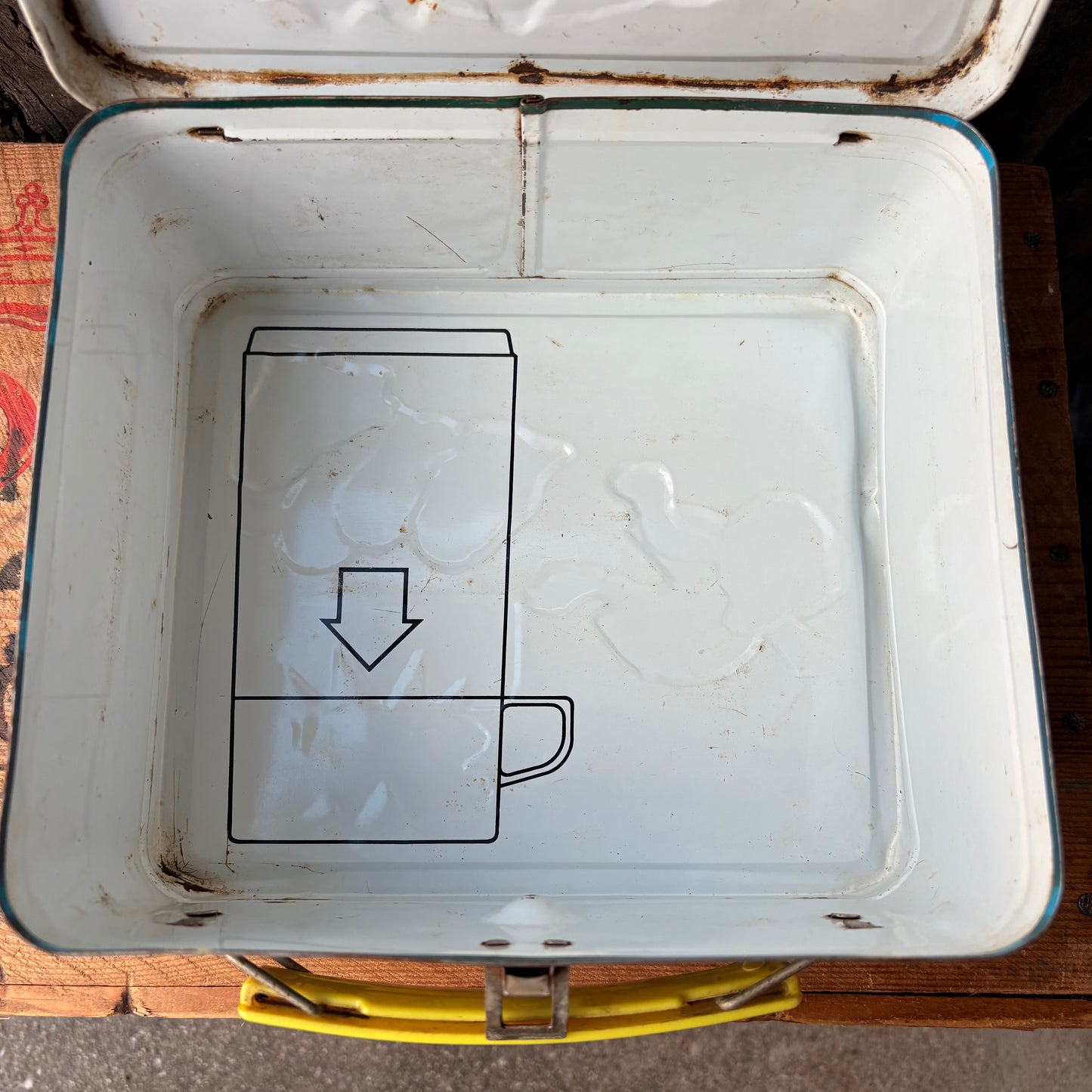 【1980s USA vintage】PAC-MAN tin lunch box