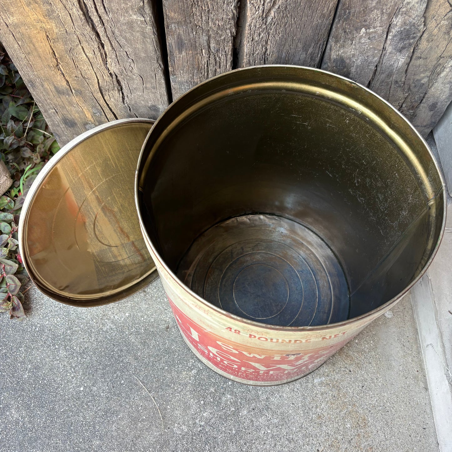 【1950s USA vintage】Swift’s Jewel Shortening 48 Pounds Tin Can