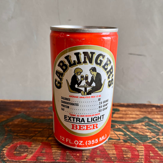 【USA vintage】GABLINGER’S EXTRA LIGHT BEER CAN