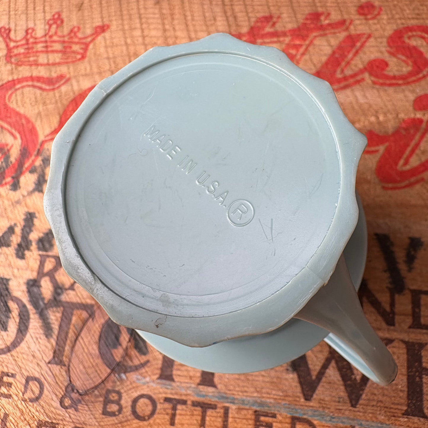 【1950s-1960s USA vintage】MR. PEANUT Plastic Mug Blue