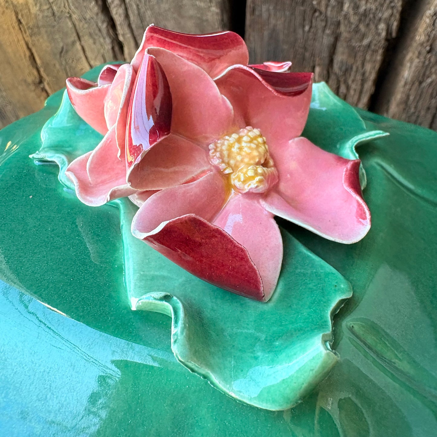 【1940s-1950s USA vintage】Johannes Brahm California Ceramic Box