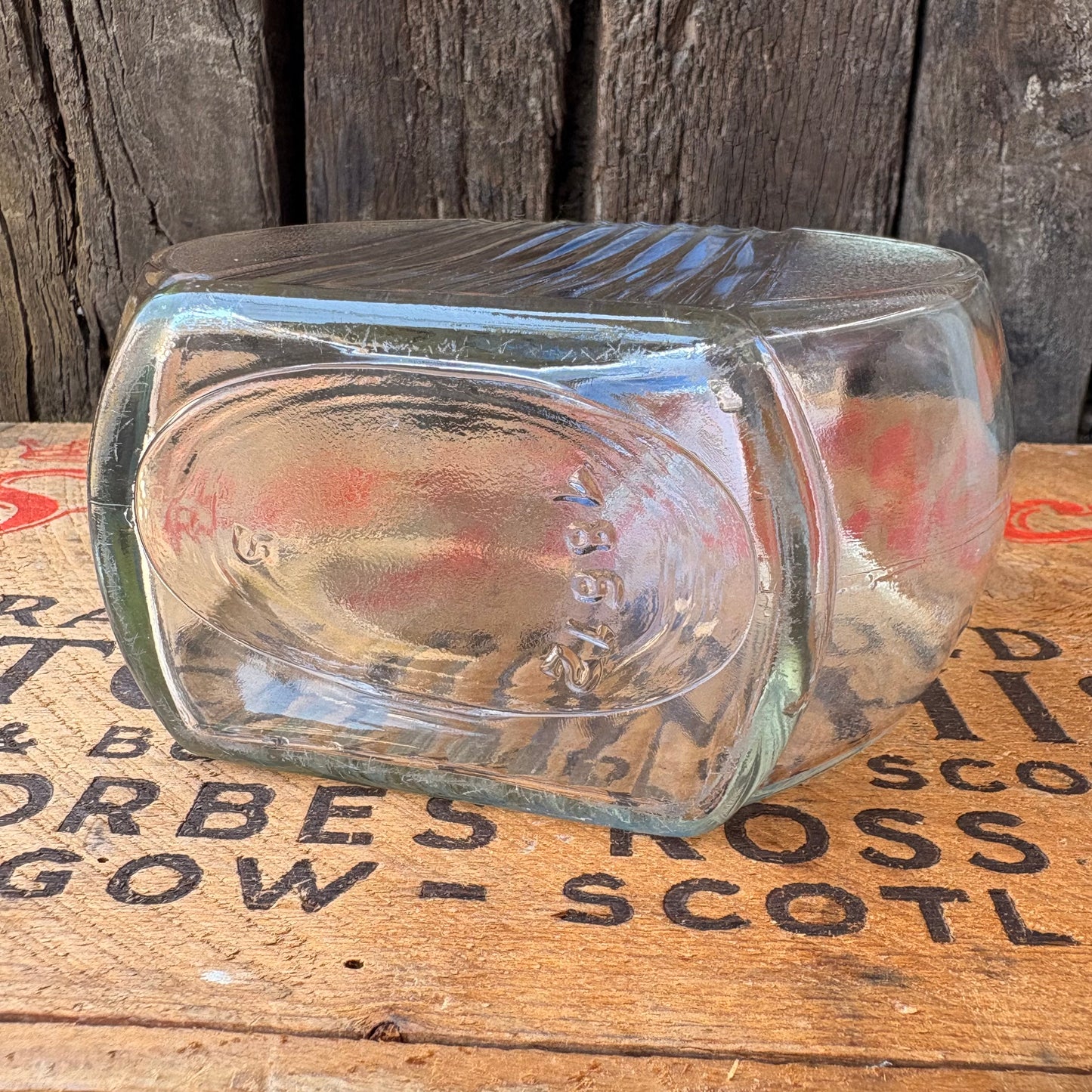 【USA vintage】Flat Glass Bottle