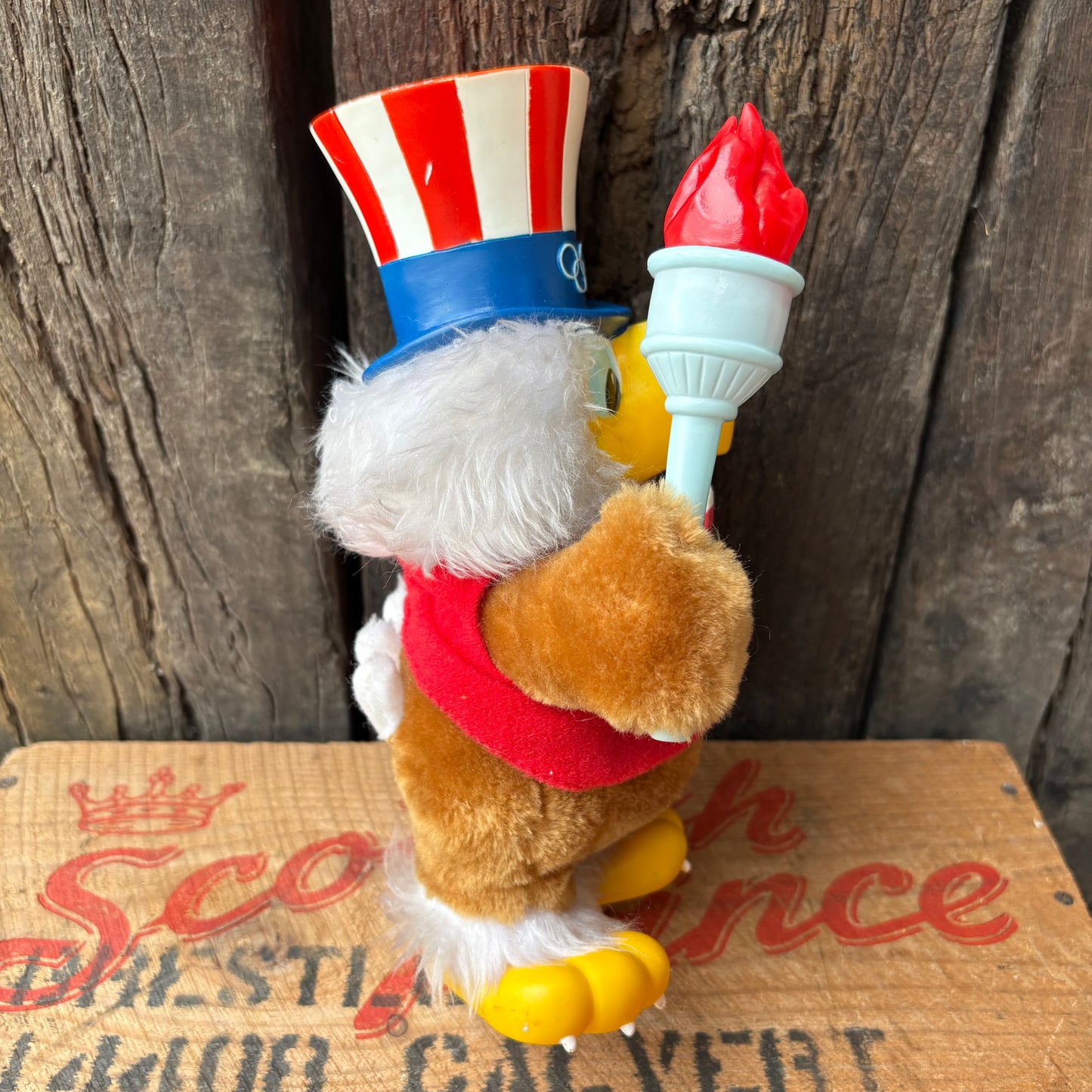 【1980s USA vintage】 LA Olympic “Eagle Sam” Plush Doll