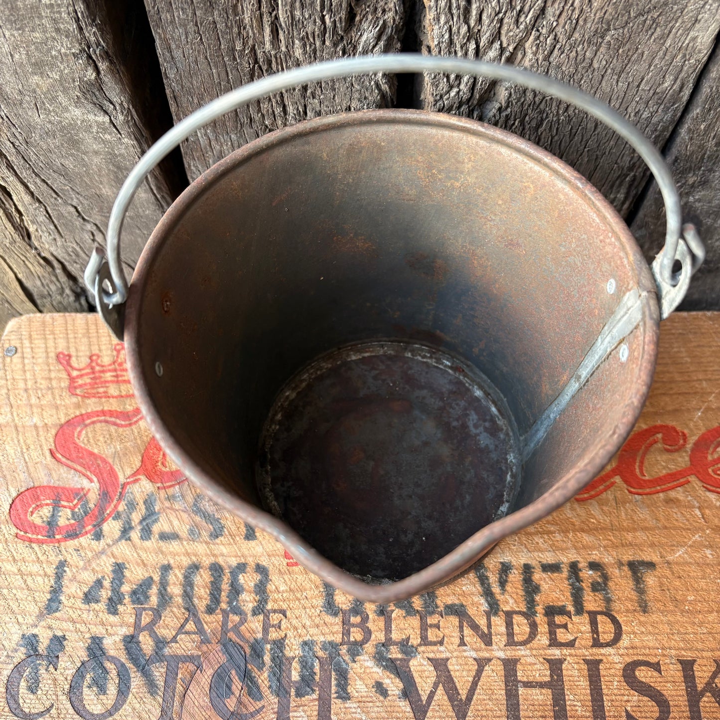 【1970s USA vintage】Budweiser Advertising Metal Bucket