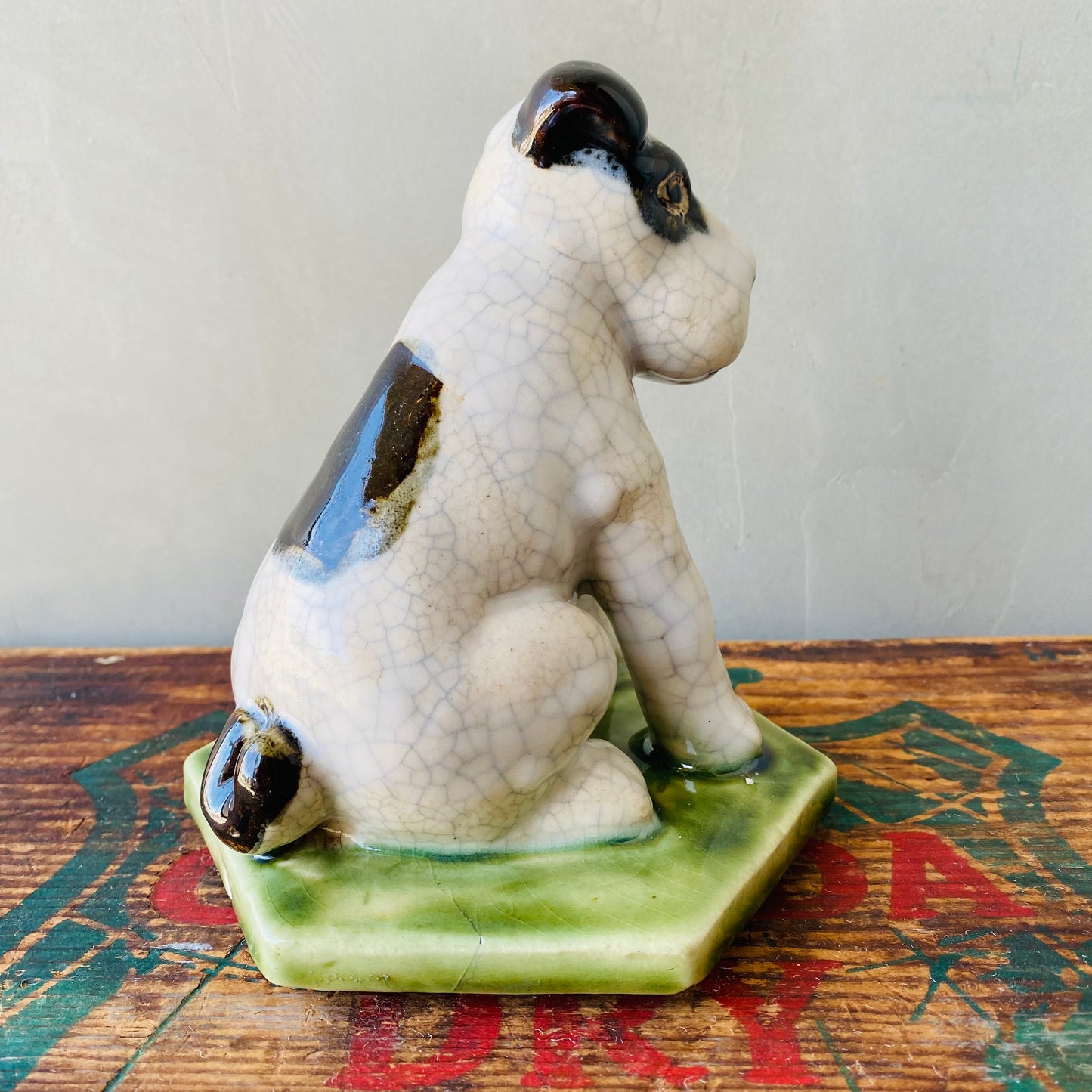 【USA vintage】dog figure objet