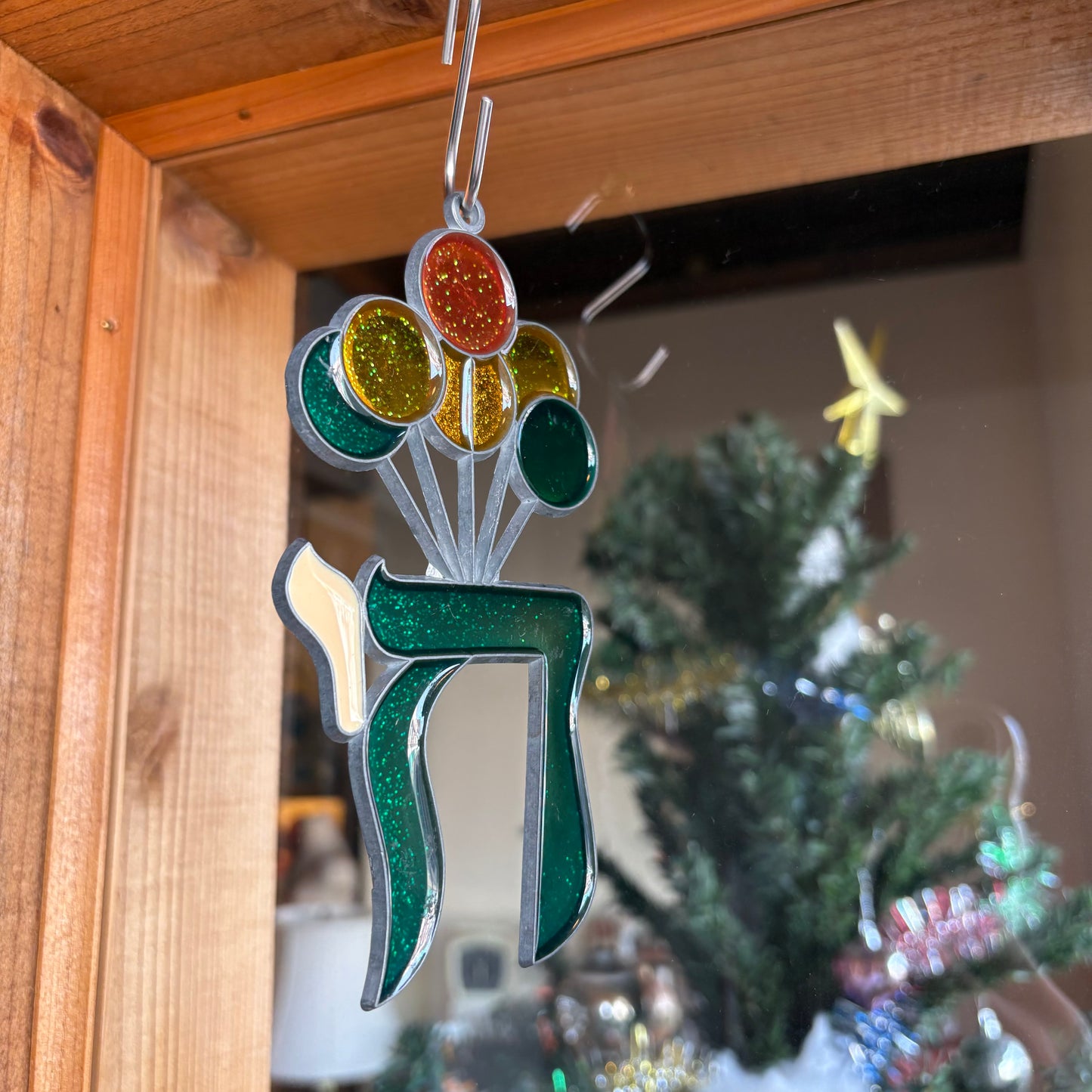 【USA vintage】stained glass ornament balloon