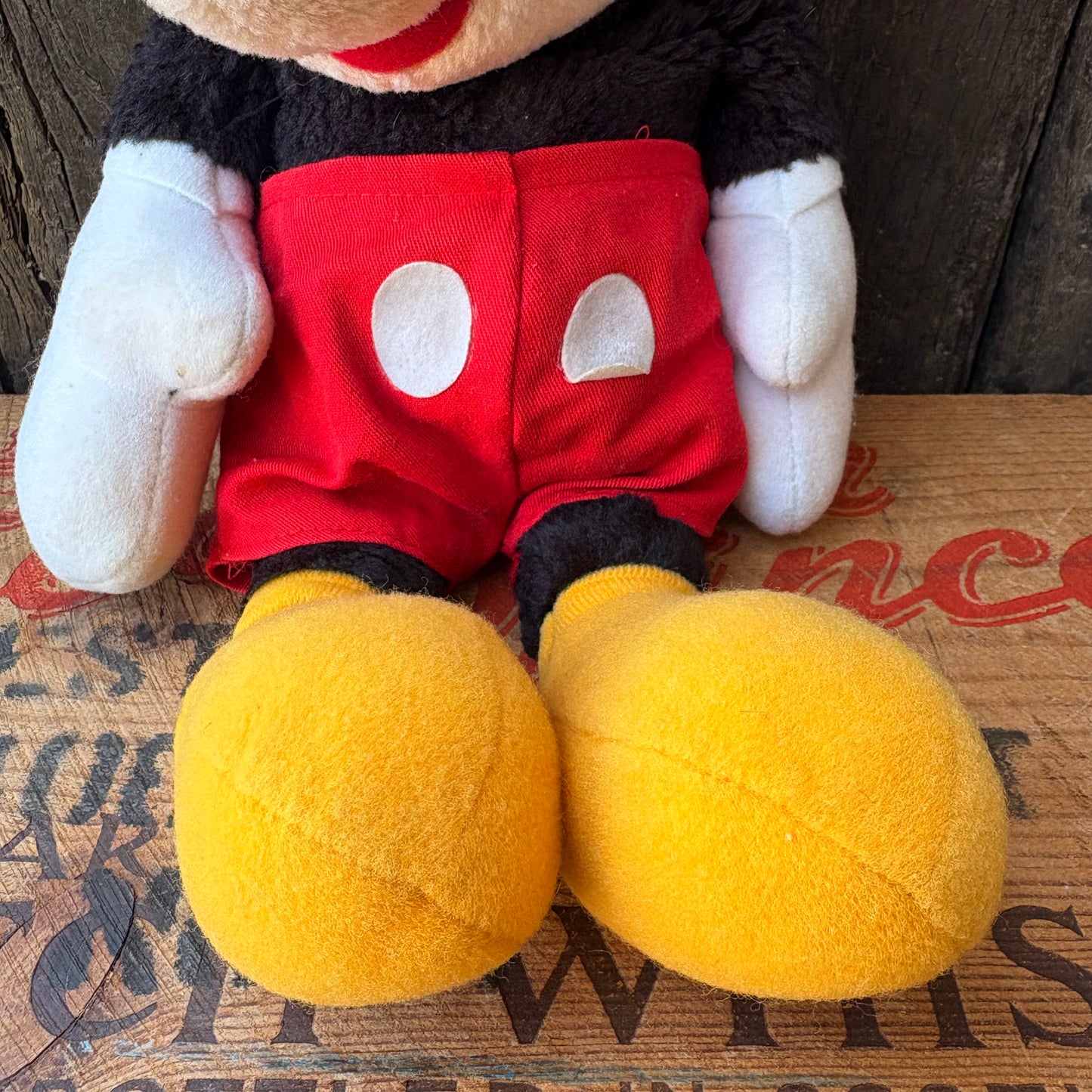 【1980s USA vintage】Mickey Mouse Plush Doll HASBRO SOFTIES