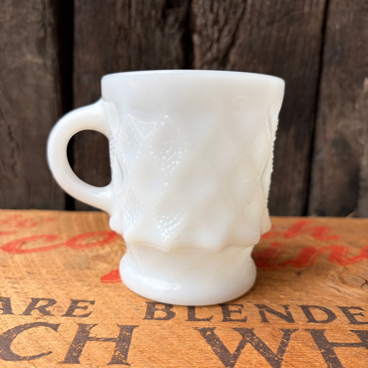 【1960s-1976 USA vintage】Fire-King Kimberley mug White