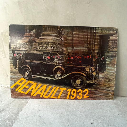 【vintage】Renault 1932 アートスチレンボード