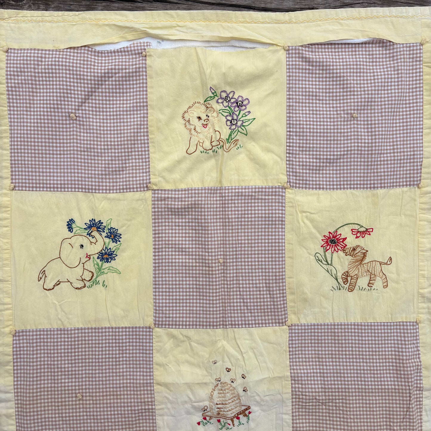 【1950s USA vintage】Baby Patchwork Quilt