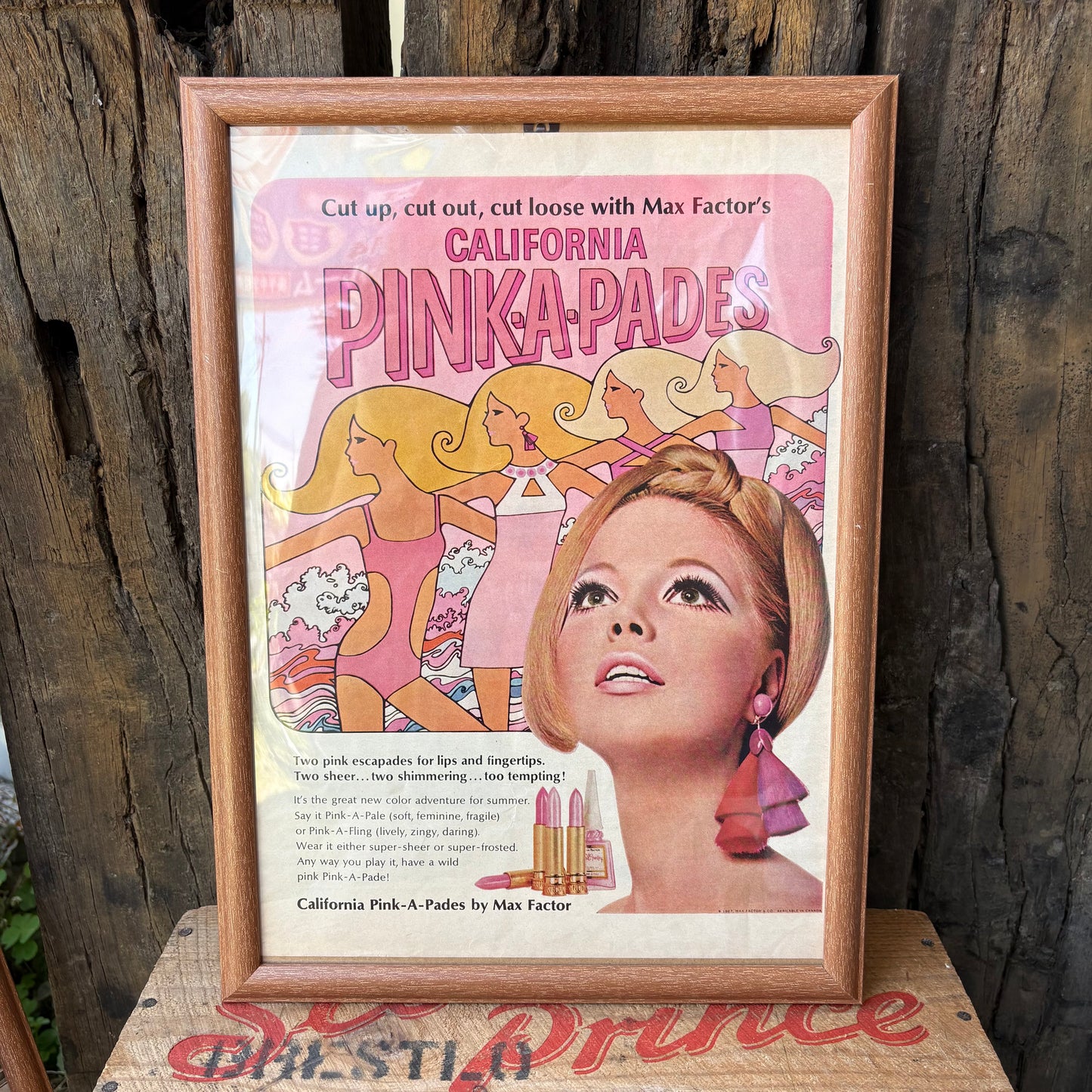 【1967 USA Vintage】LIFE Magazine Framed Ads Max Factor