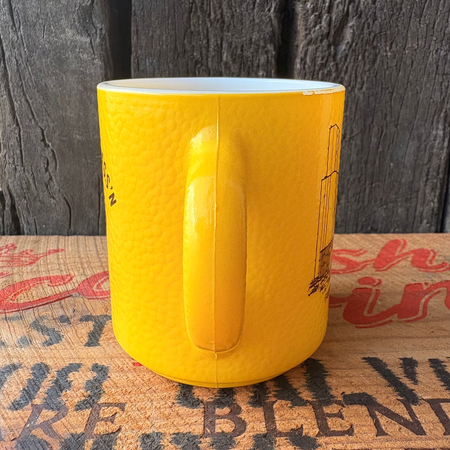 【USA vintage】 COOP Hazel Atlas mug yellow