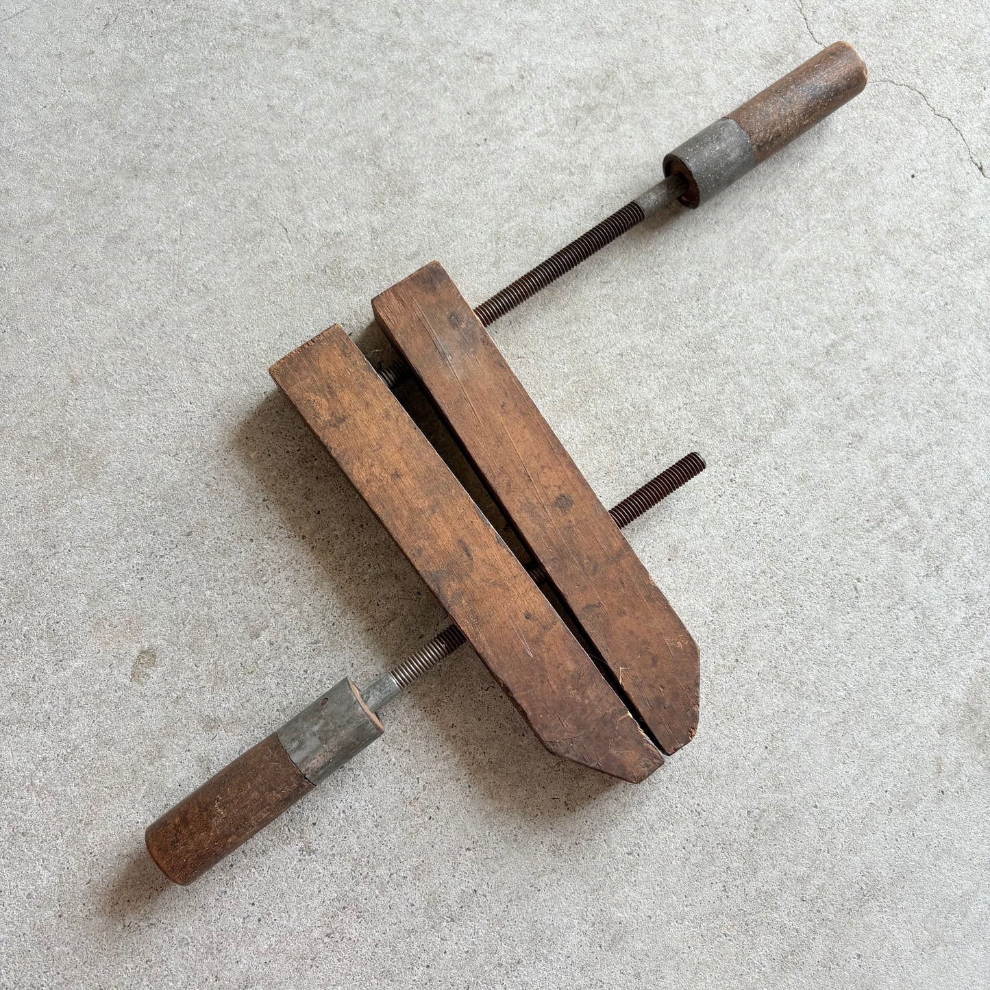 【USA vintage】Wooden Handscrew Clamp