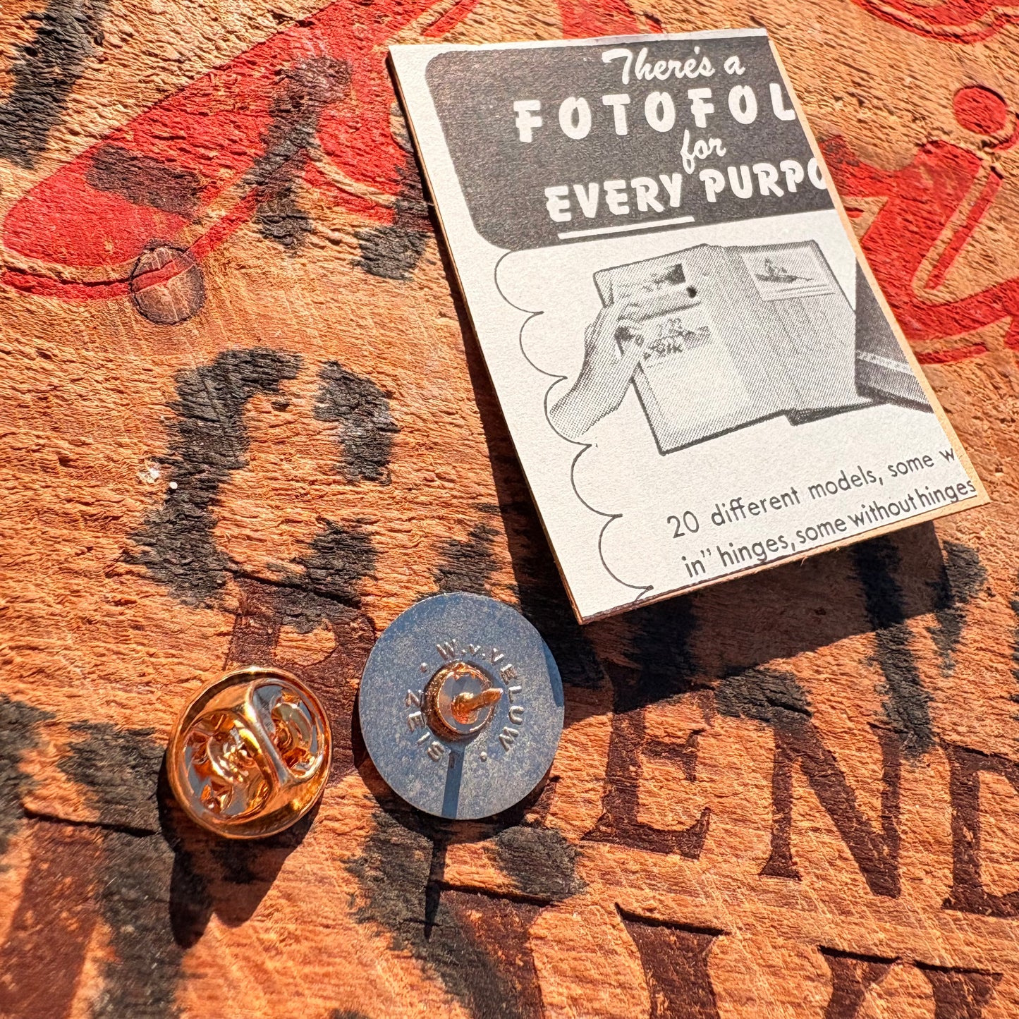 【-1950s Euro vintage】Advertising Hat Pin Pins 3