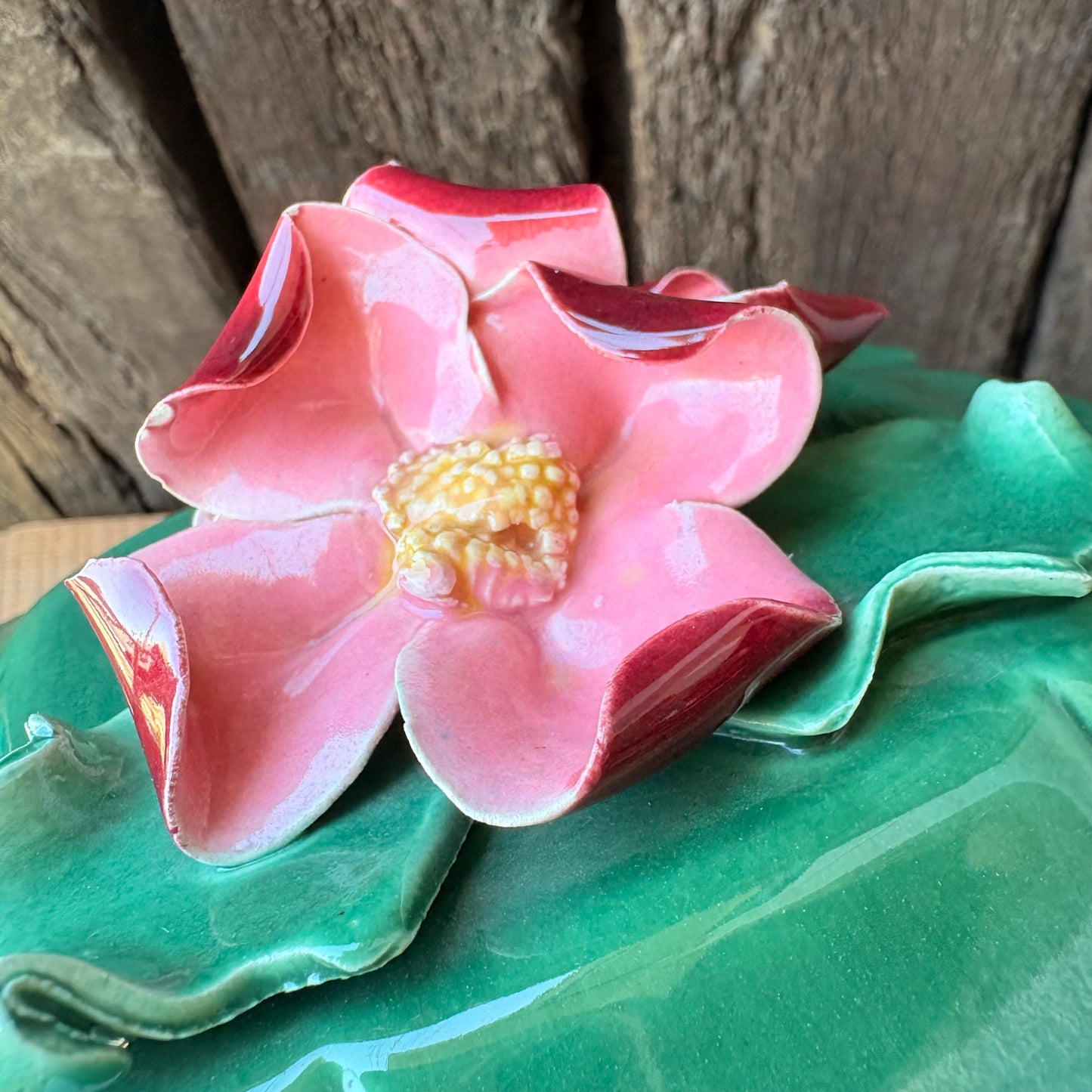 【1940s-1950s USA vintage】Johannes Brahm California Ceramic Box