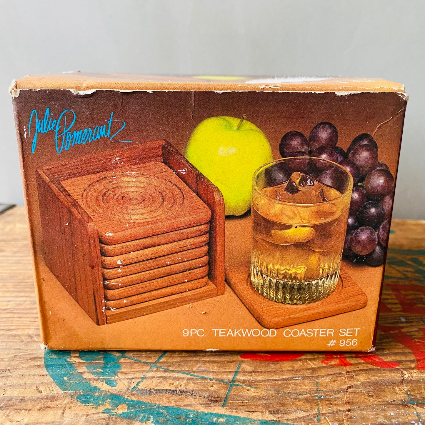 【vintage】GOOD WOOD coaster set