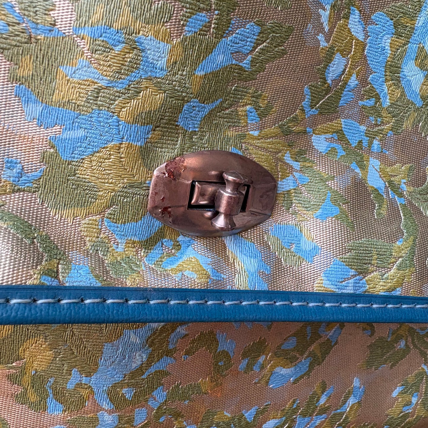 【1960s USA vintage】Floral Tapestry Hand Bag