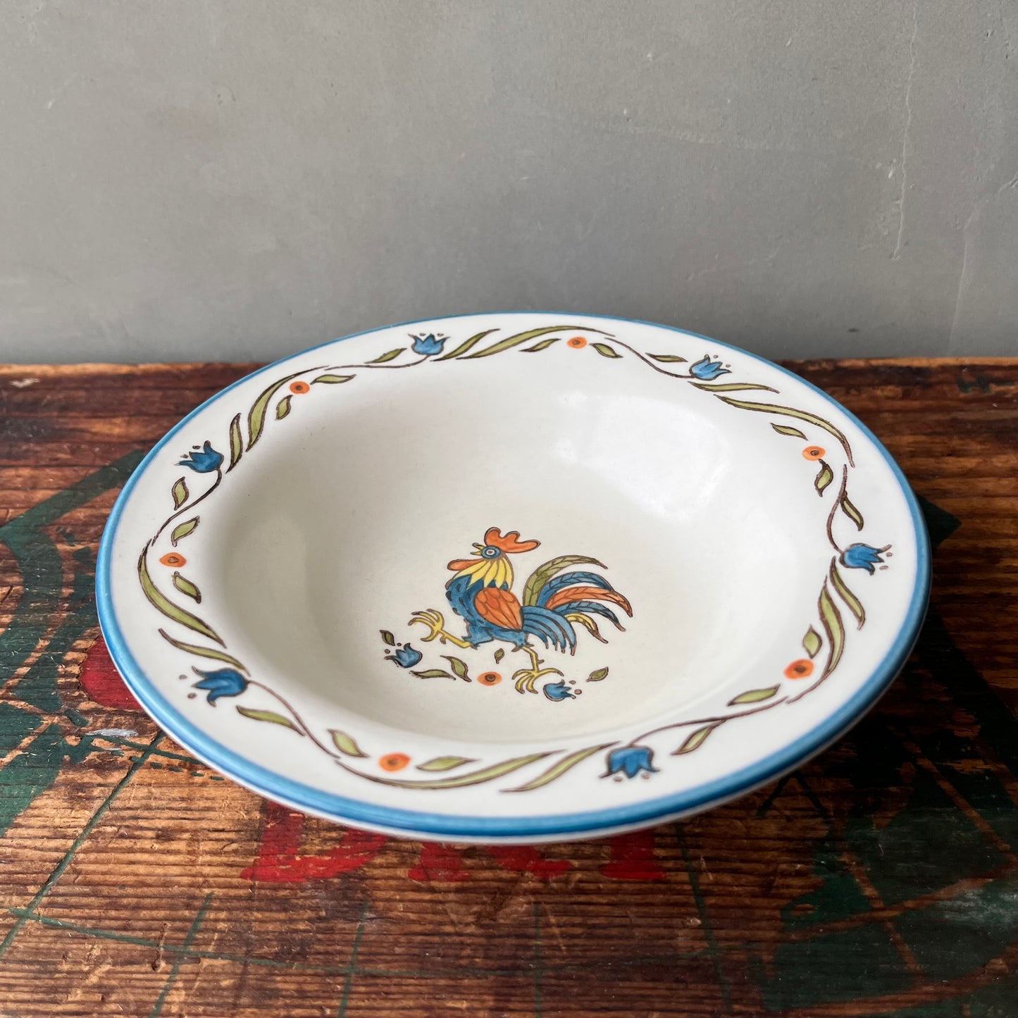 【USA vintage】Metlox Poppytrail California ROOSTER Small Plate