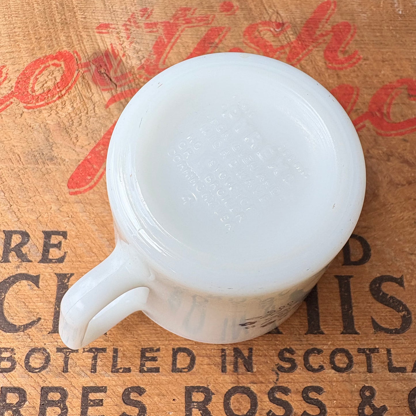 【USA vintage】PYREX No Name Milk Glass Mug