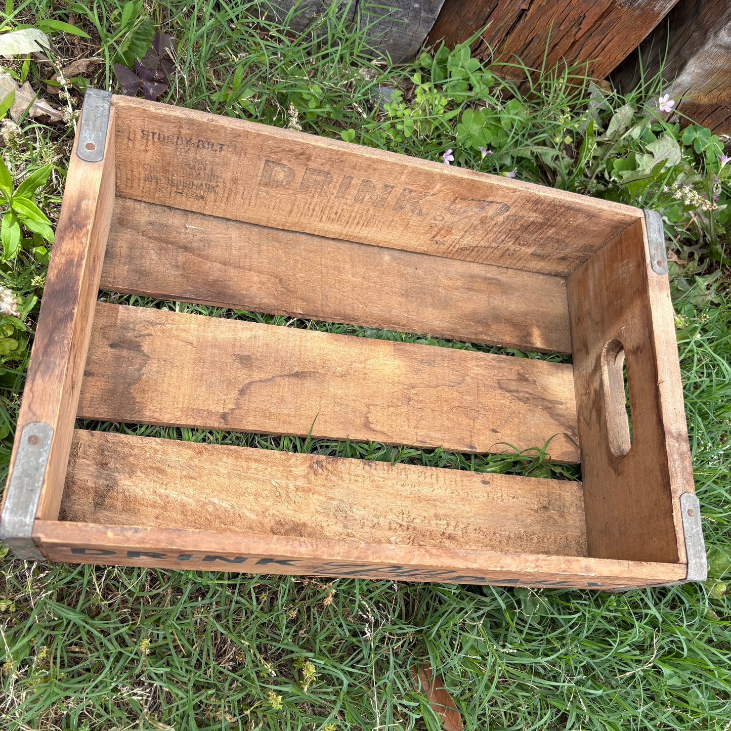 【1970s USA vintage】7UP Wooden Crate