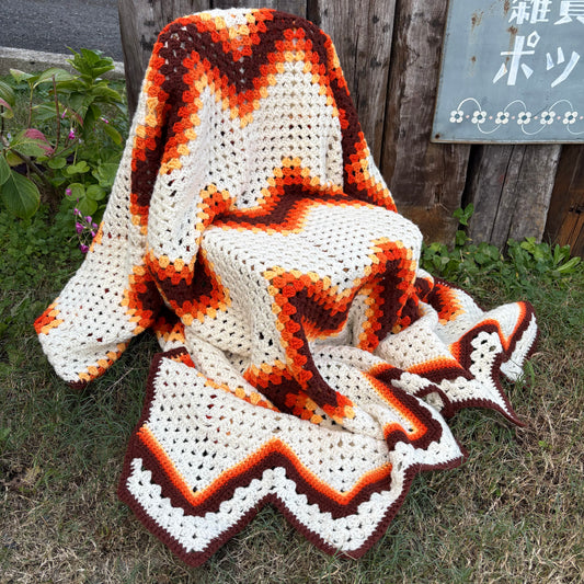 【 USA vintage】granny blanket