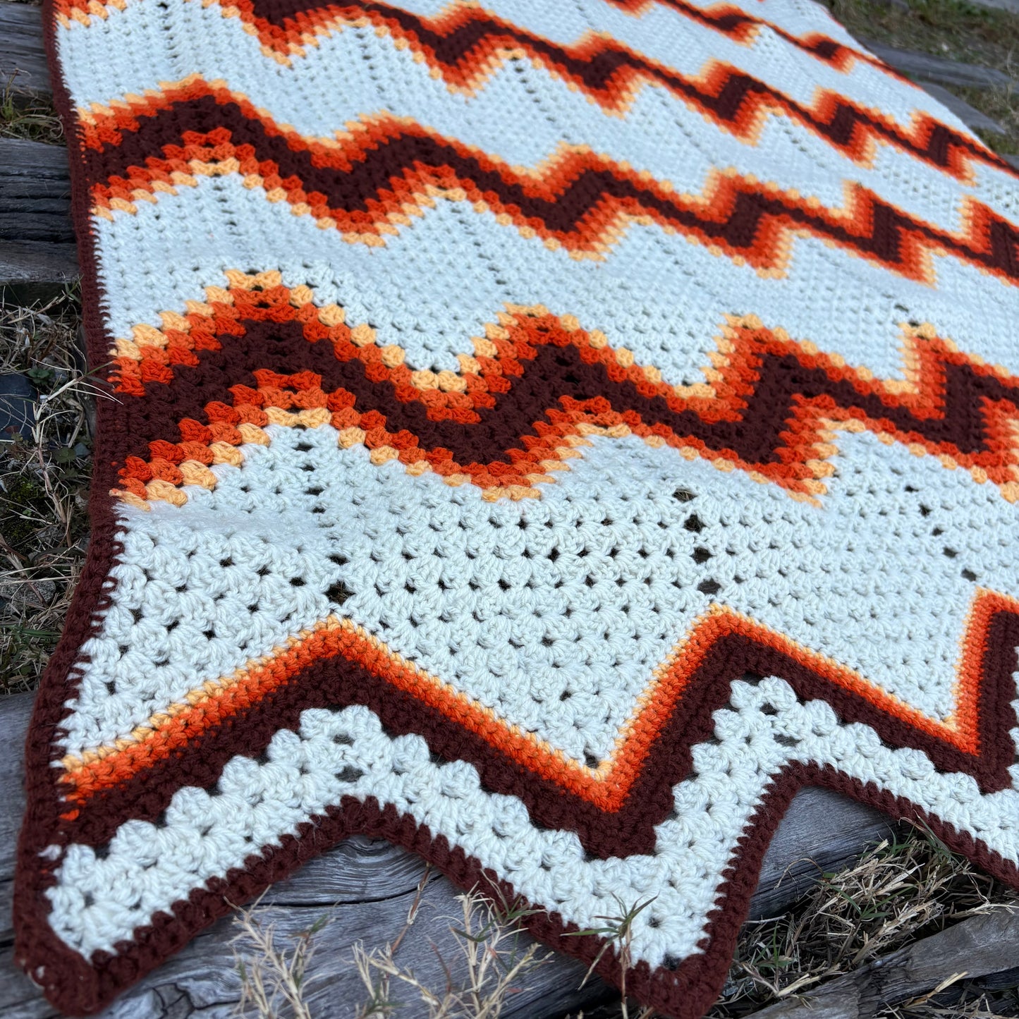 【 USA vintage】granny blanket