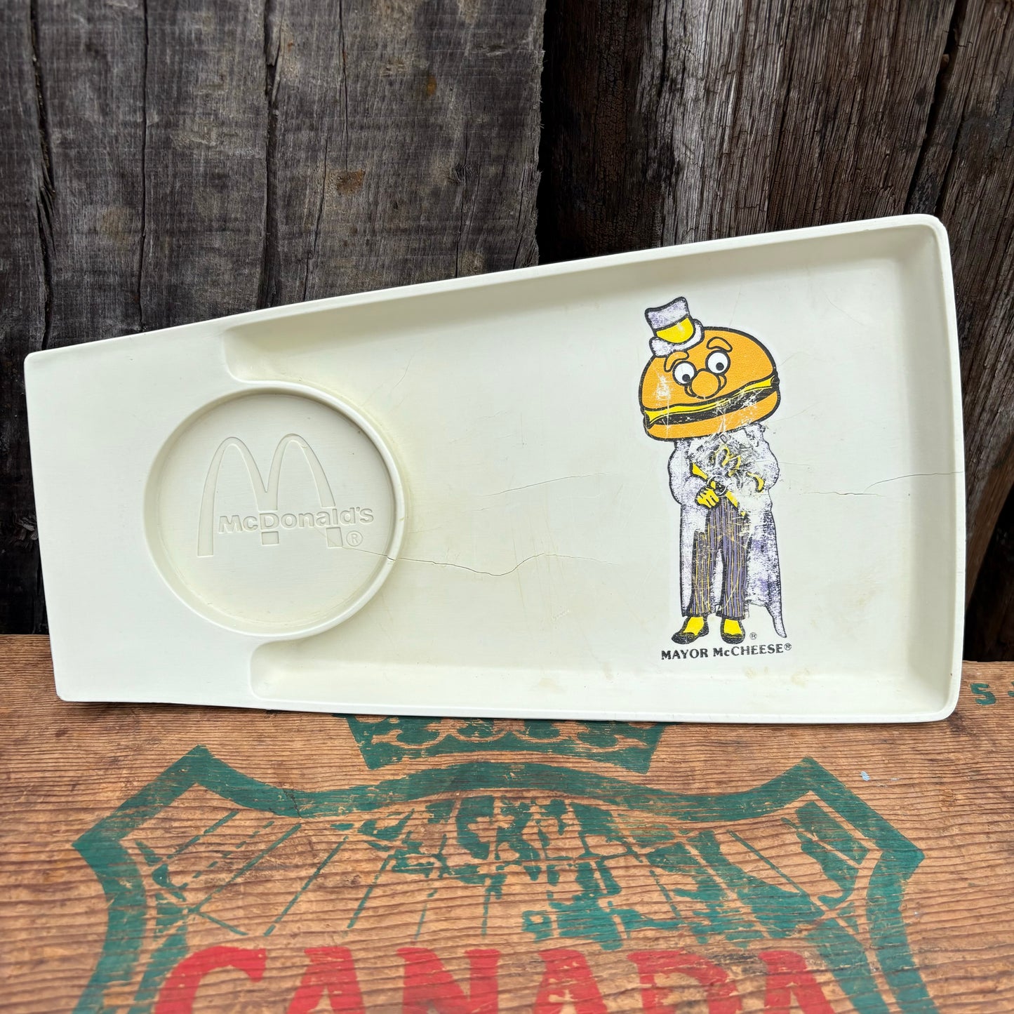 【1970s USA vintage】McDonald tray MAYOR McCHEESE