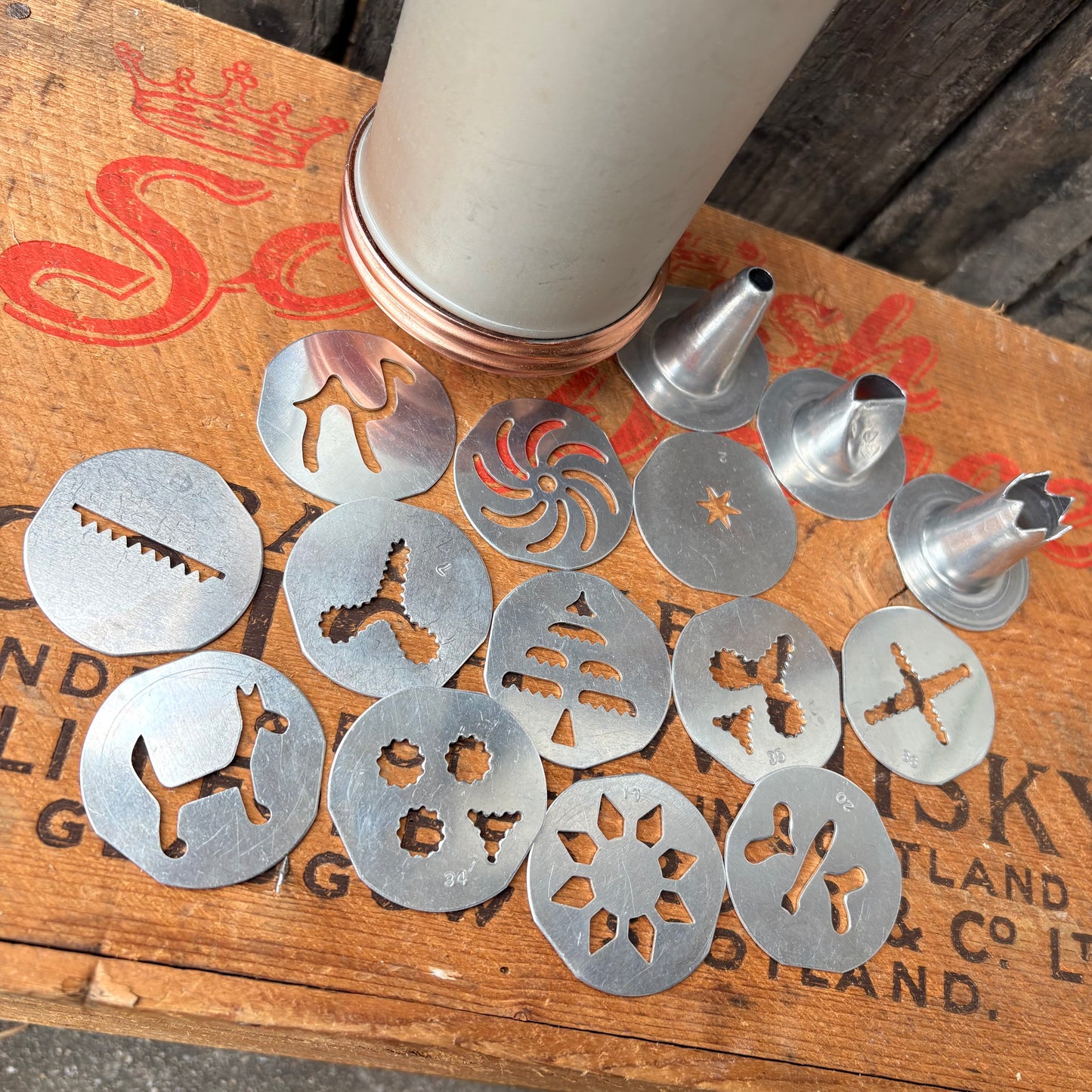 【USA vintage】MIRRO Cookie Press SET
