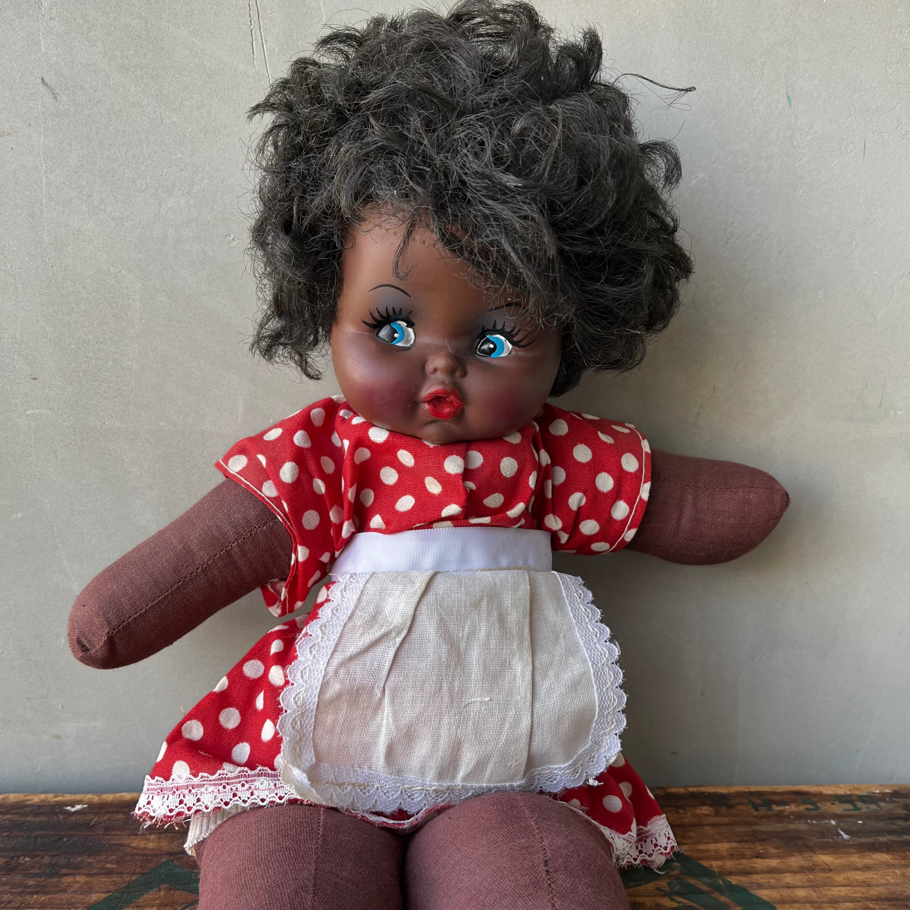 【USA vintage】African American Doll 人形それらを難有りとお考えの方