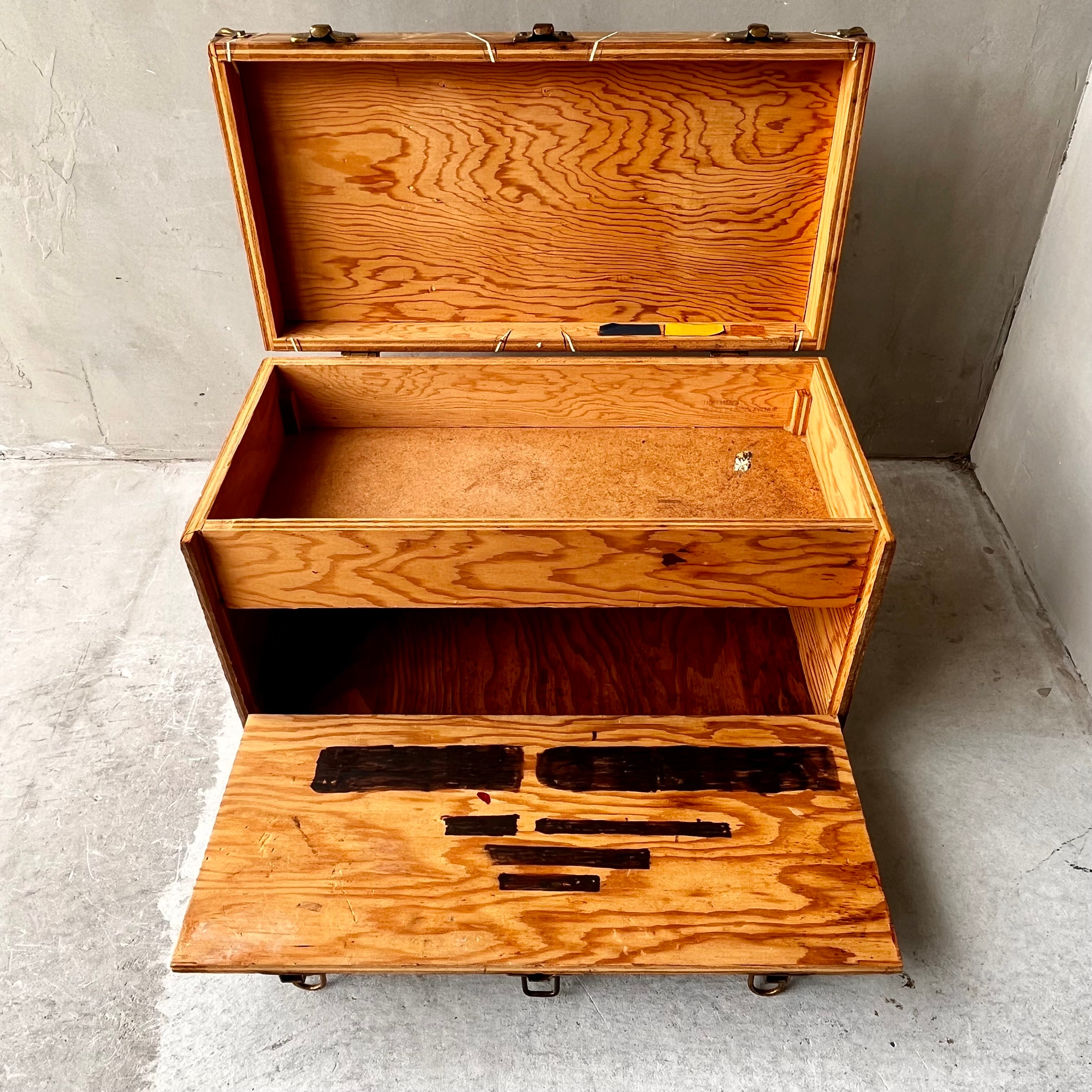 全日本送料無料 Wooden Stamford vintage】Excelsior USA Toolbox 雑貨屋ポッポ – タックルボックス