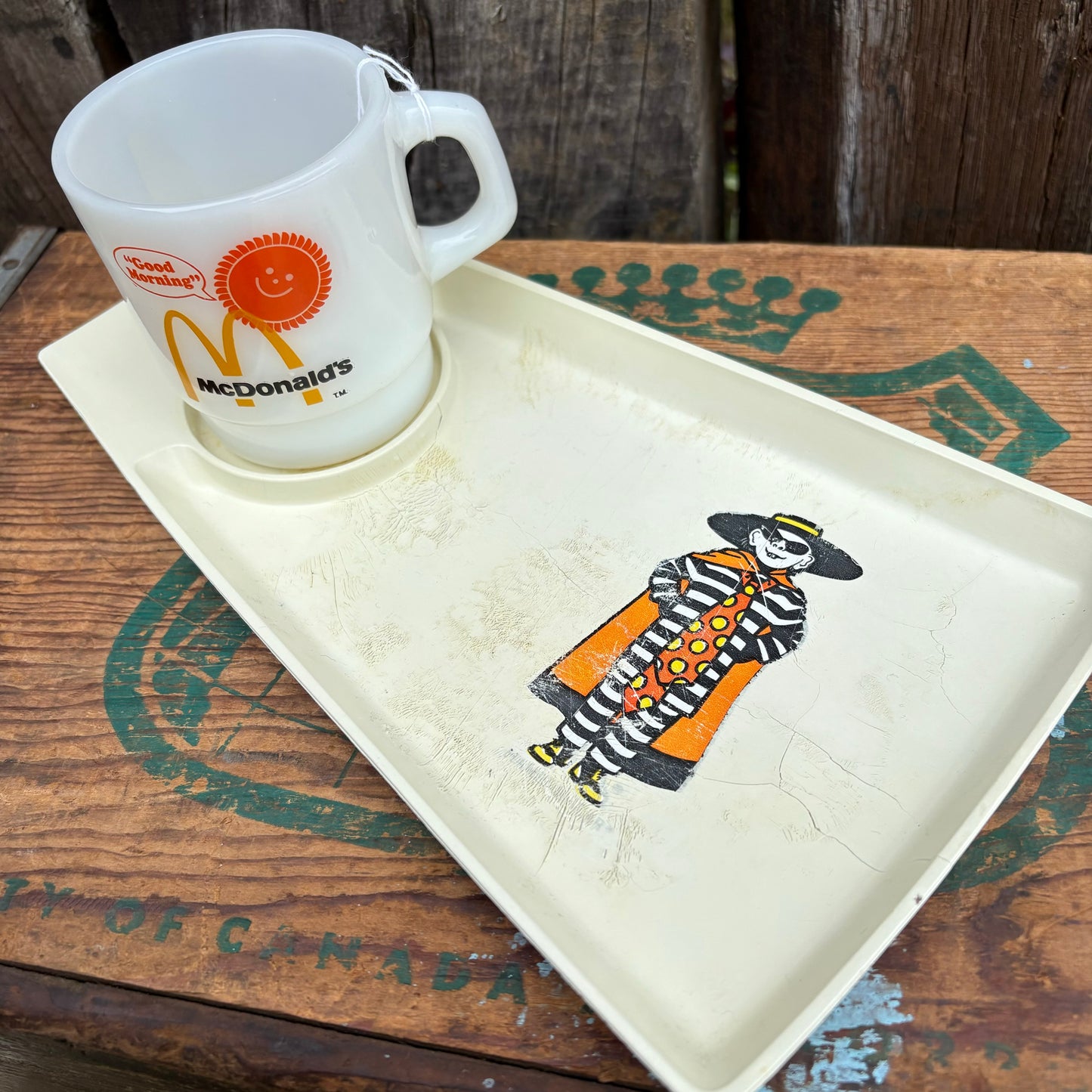 【1970s USA vintage】McDonald tray HAM-BURGLAR