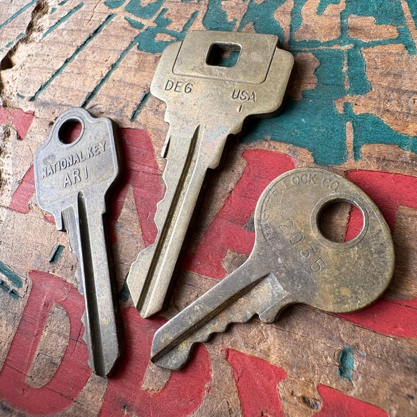 【USA vintage】 key set 5