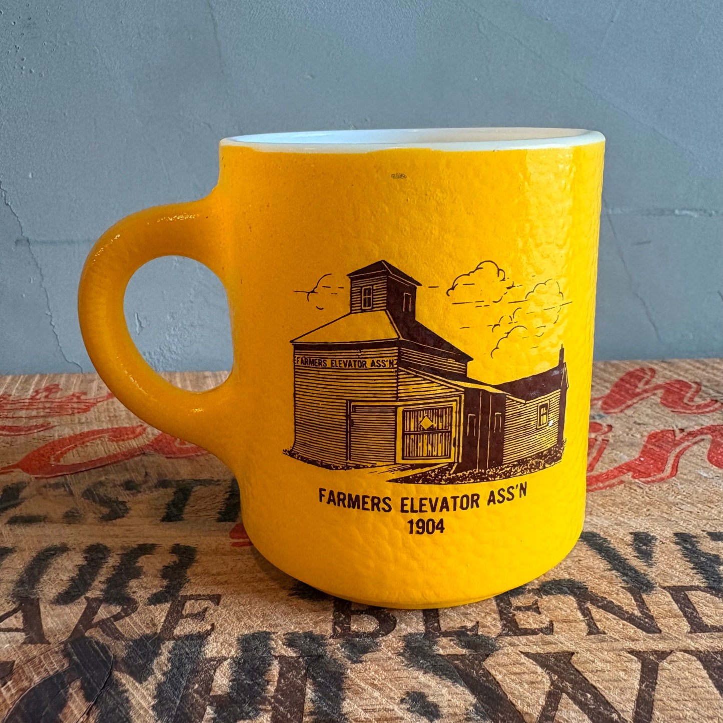 【1970s USA vintage】Hazel-Atlas CO-OP advertising mug