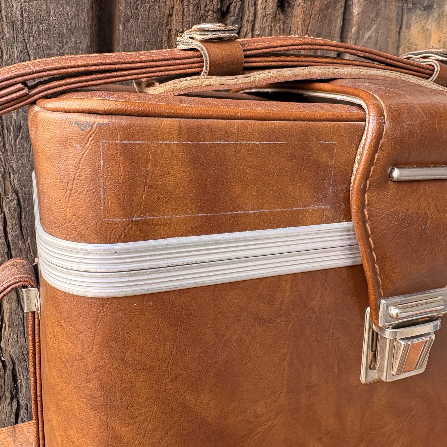 【1970s USA vintage】Leather Camera Bag