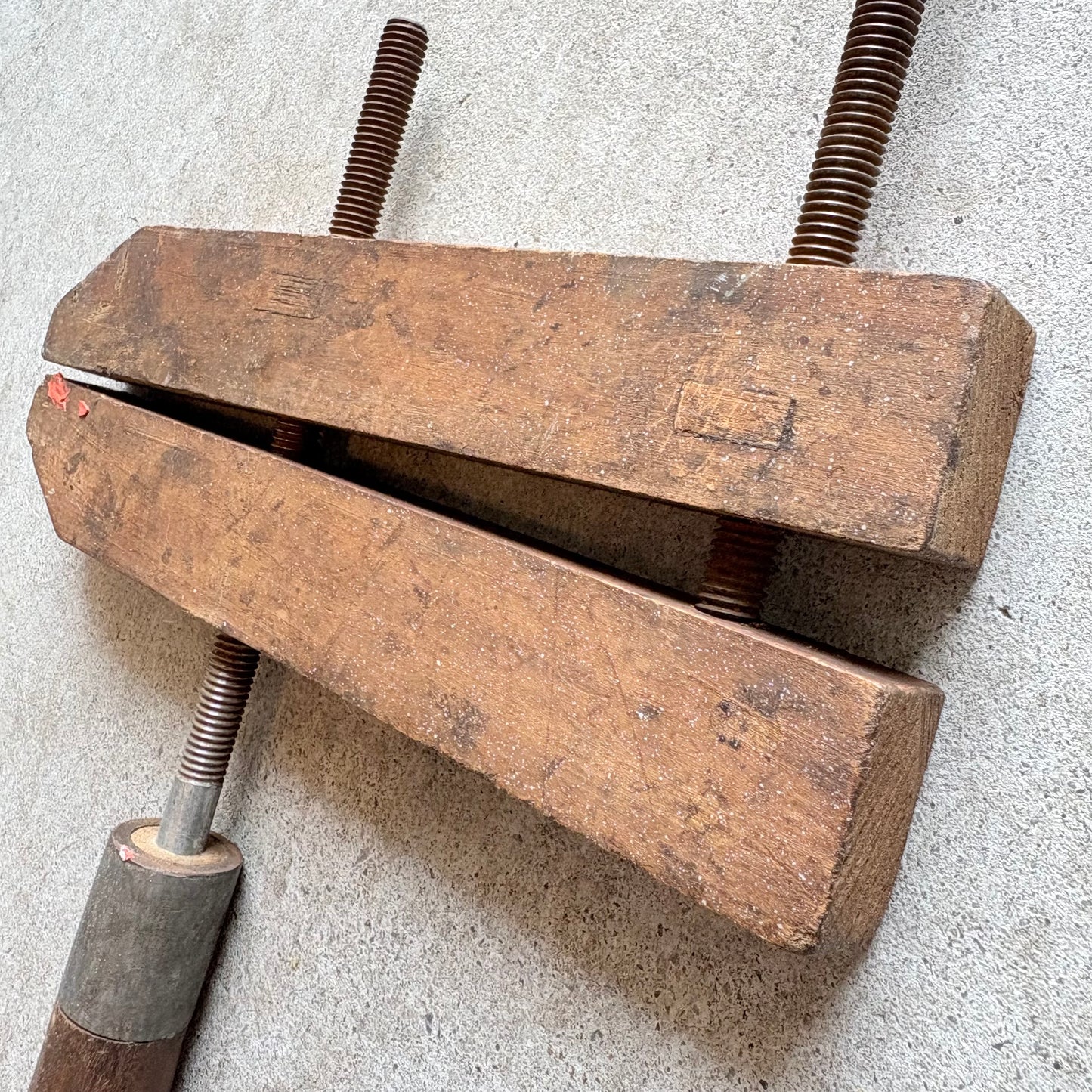 【USA vintage】Wooden Handscrew Clamp