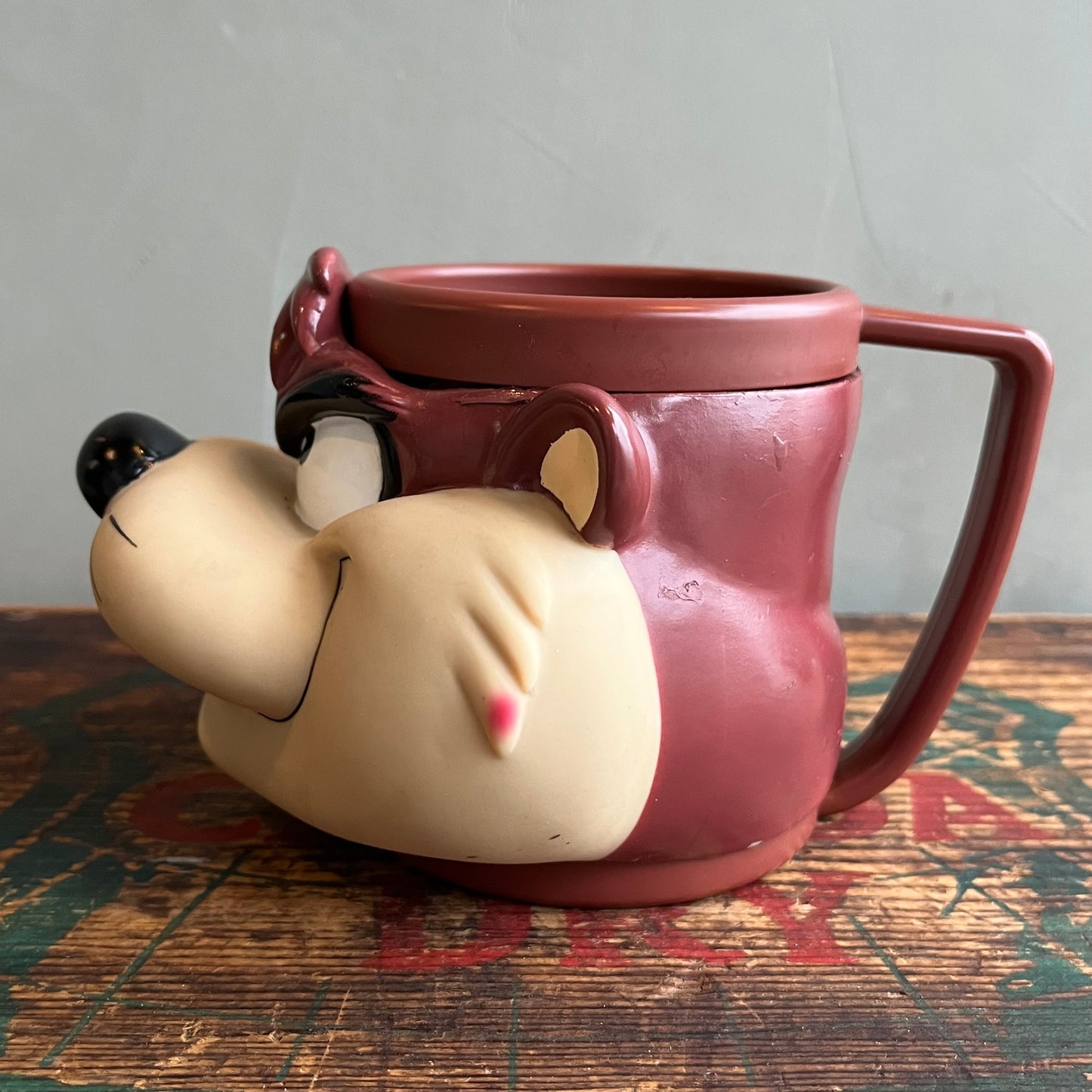 【1992】LOONEY TUNES Face mug Tasmanian Devil