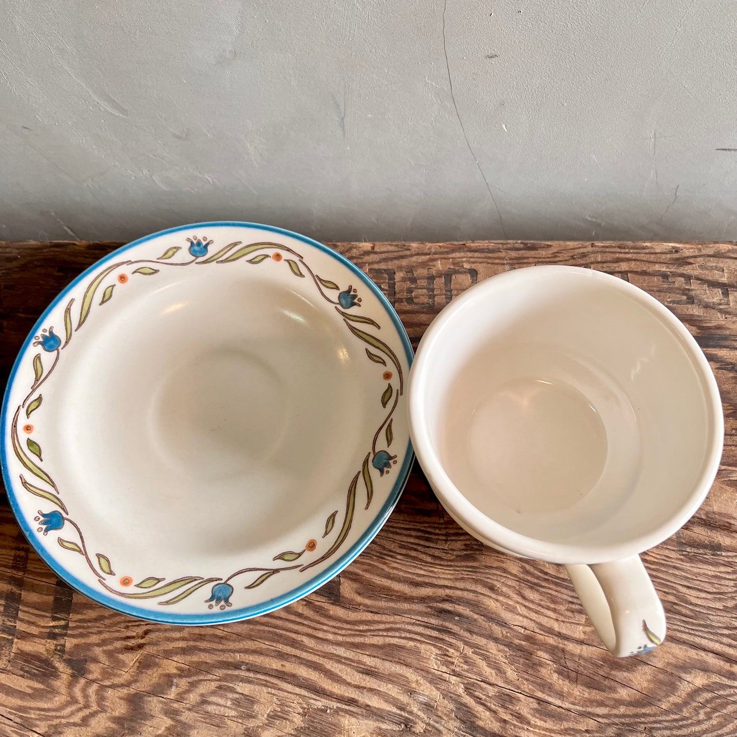 【USA ‘66 vintage】Metlox Poppytrail California Cup & saucer