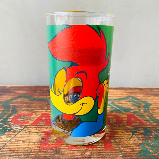 【vintage 】WOODY WOOD PECKER glass