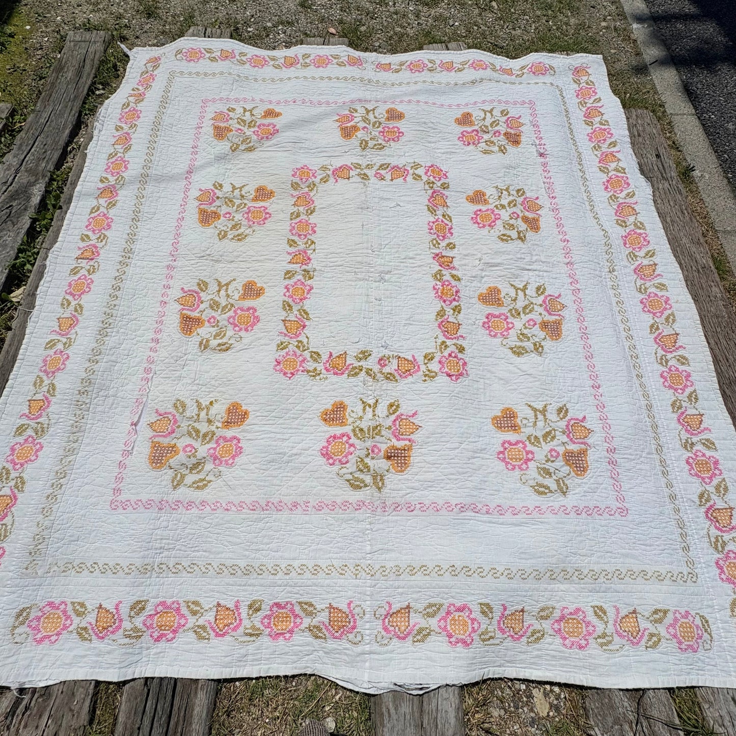 【USA Vintage】Floral Quilt
