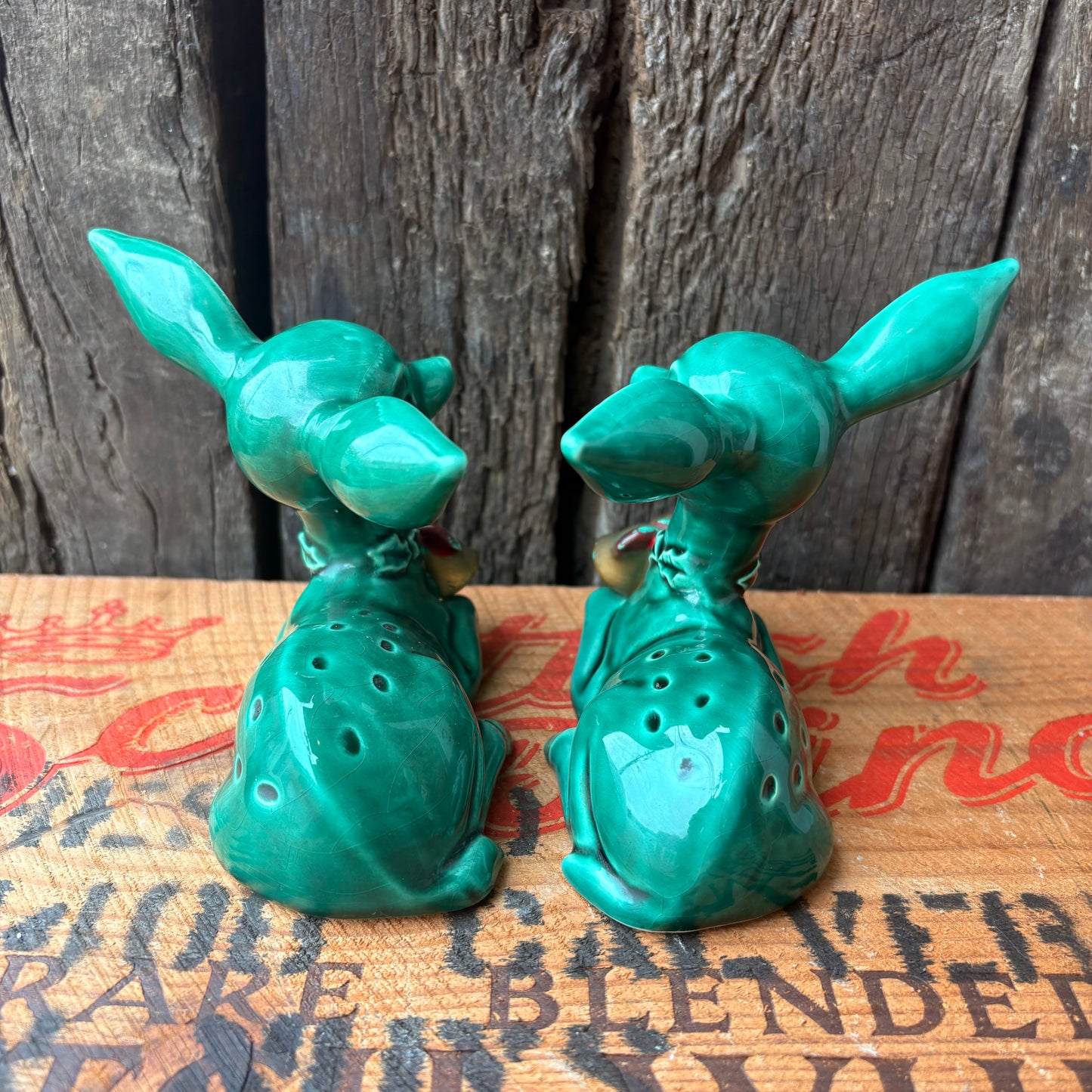 【1950s JAPAN Vintage】Lefton Ceramic Deer Figurines
