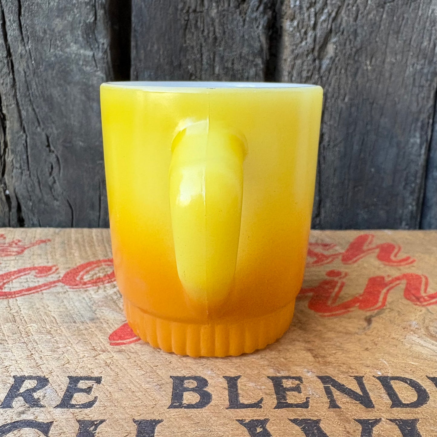 【1960-1976 USA vintage】Fire-King ribbedbottom Mugcup