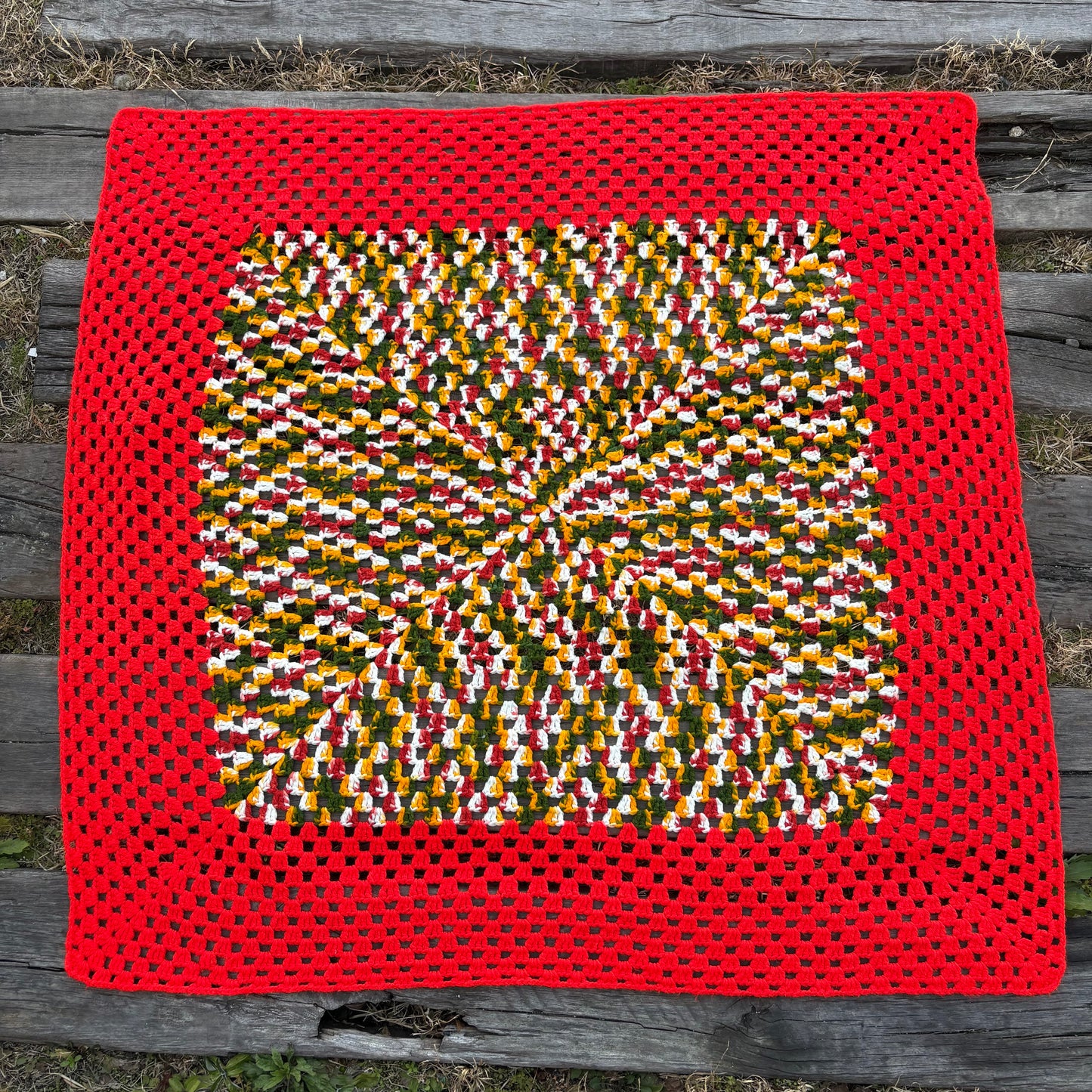 【USA vintage】 granny blanket