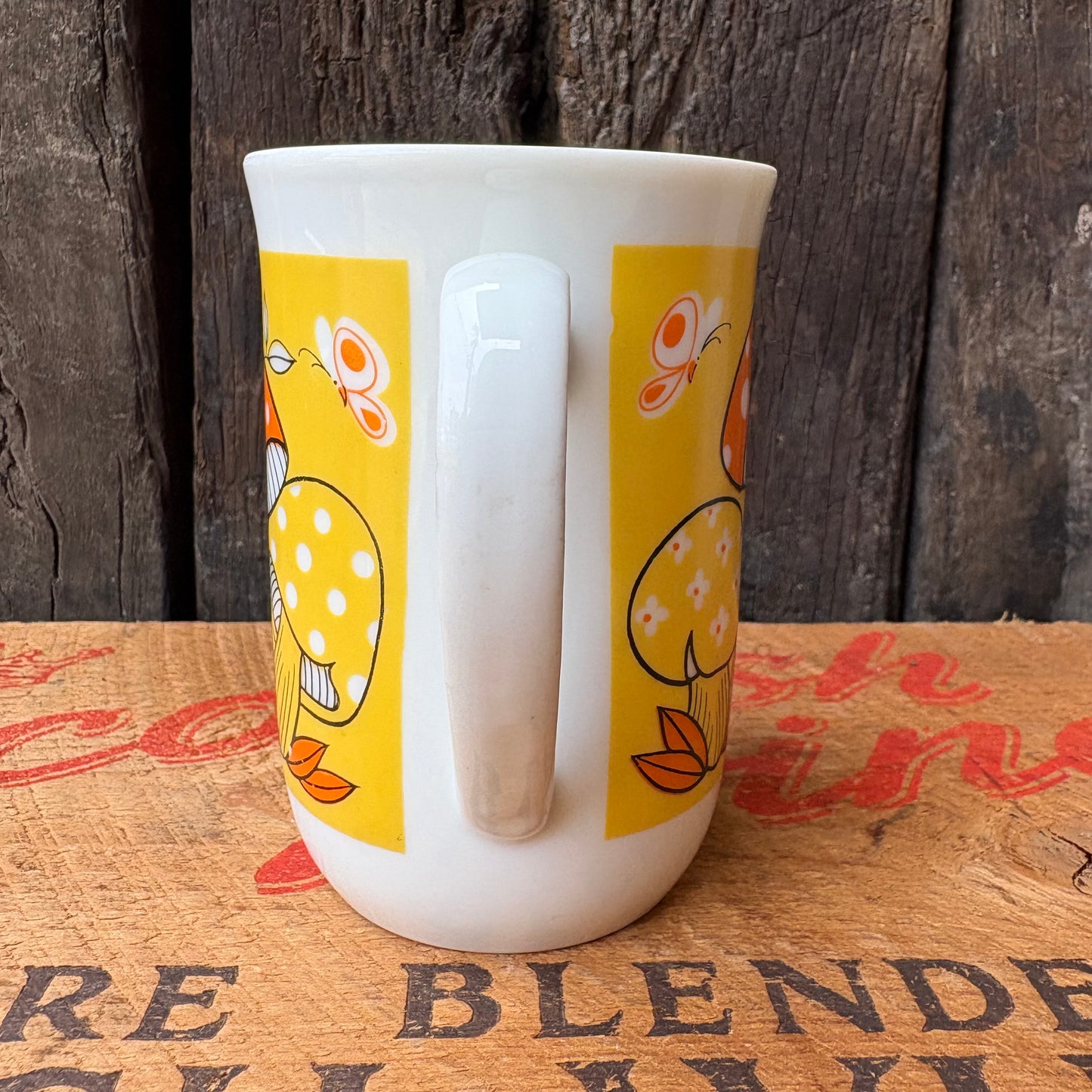 【1970s JAPAN】mushroom coffee mugcup