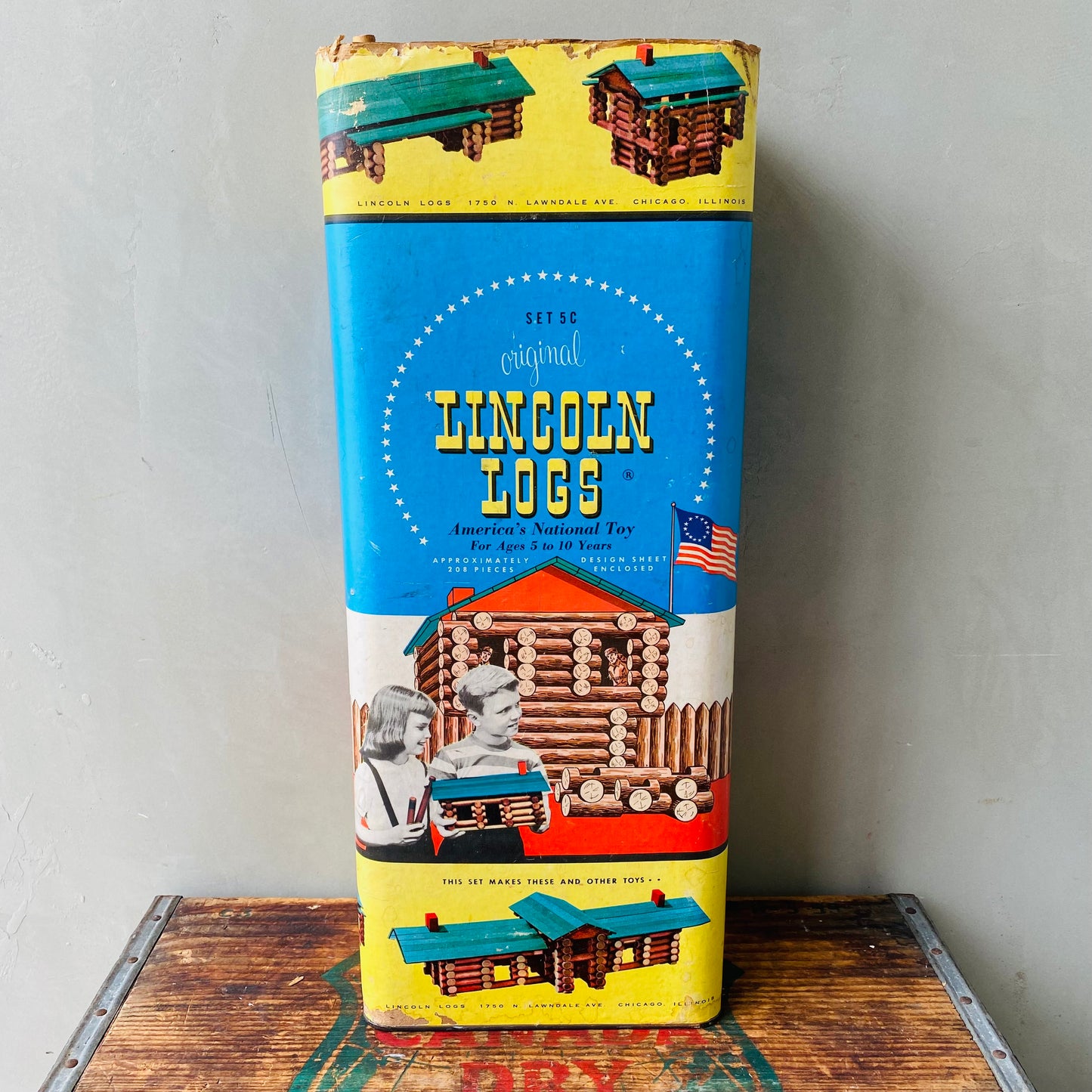 【1960s USA vintage】LINCOLN LOGS