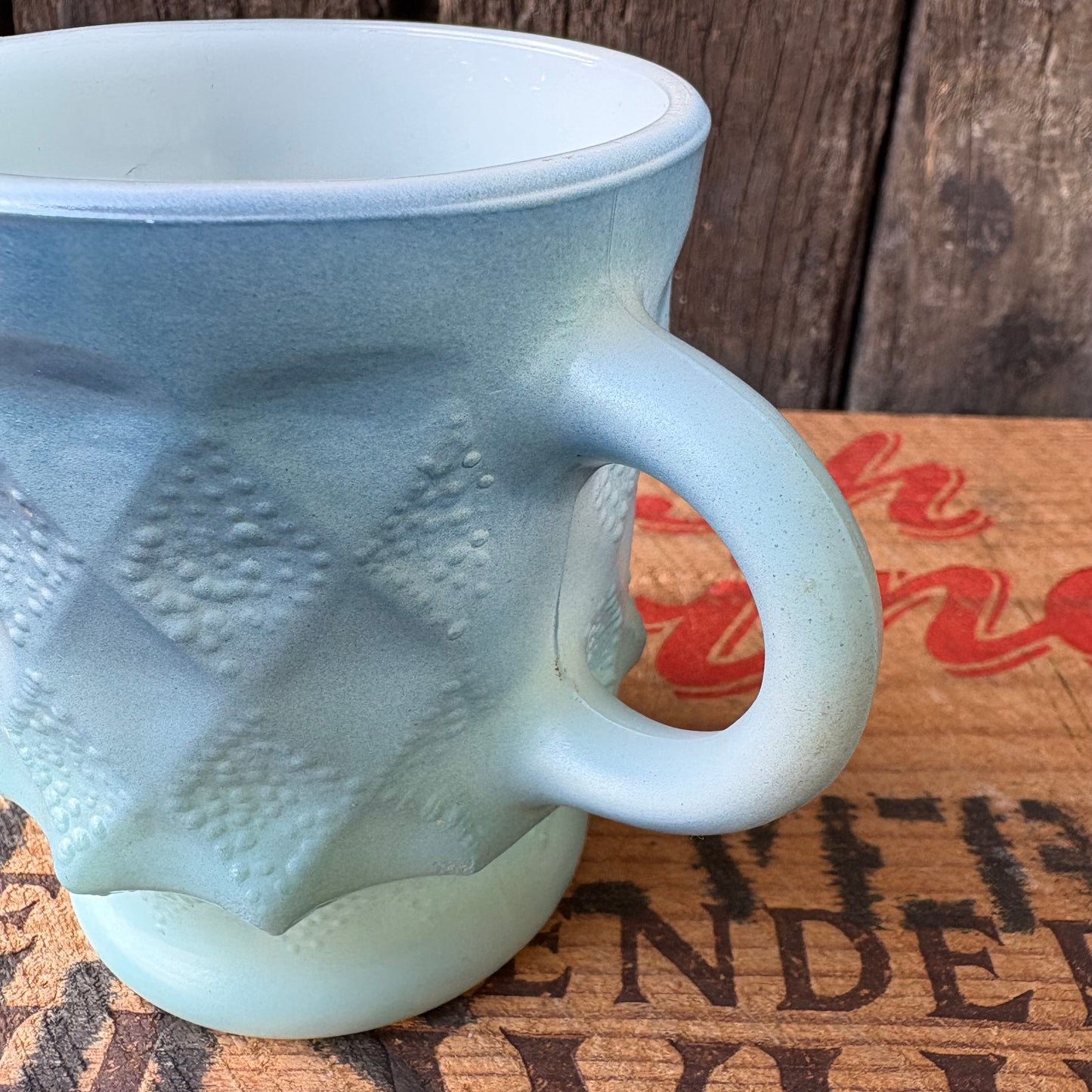 【1976- USA vintage】Fire-King Kimberley mug Blue