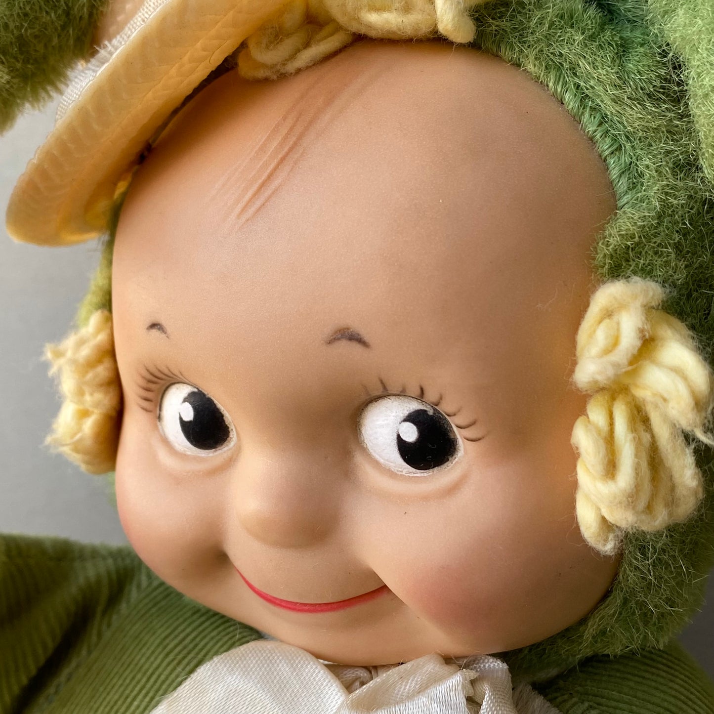 【1940s-1950s USA vintage】knicker bocker BUNNY KUDDLES rubber face doll